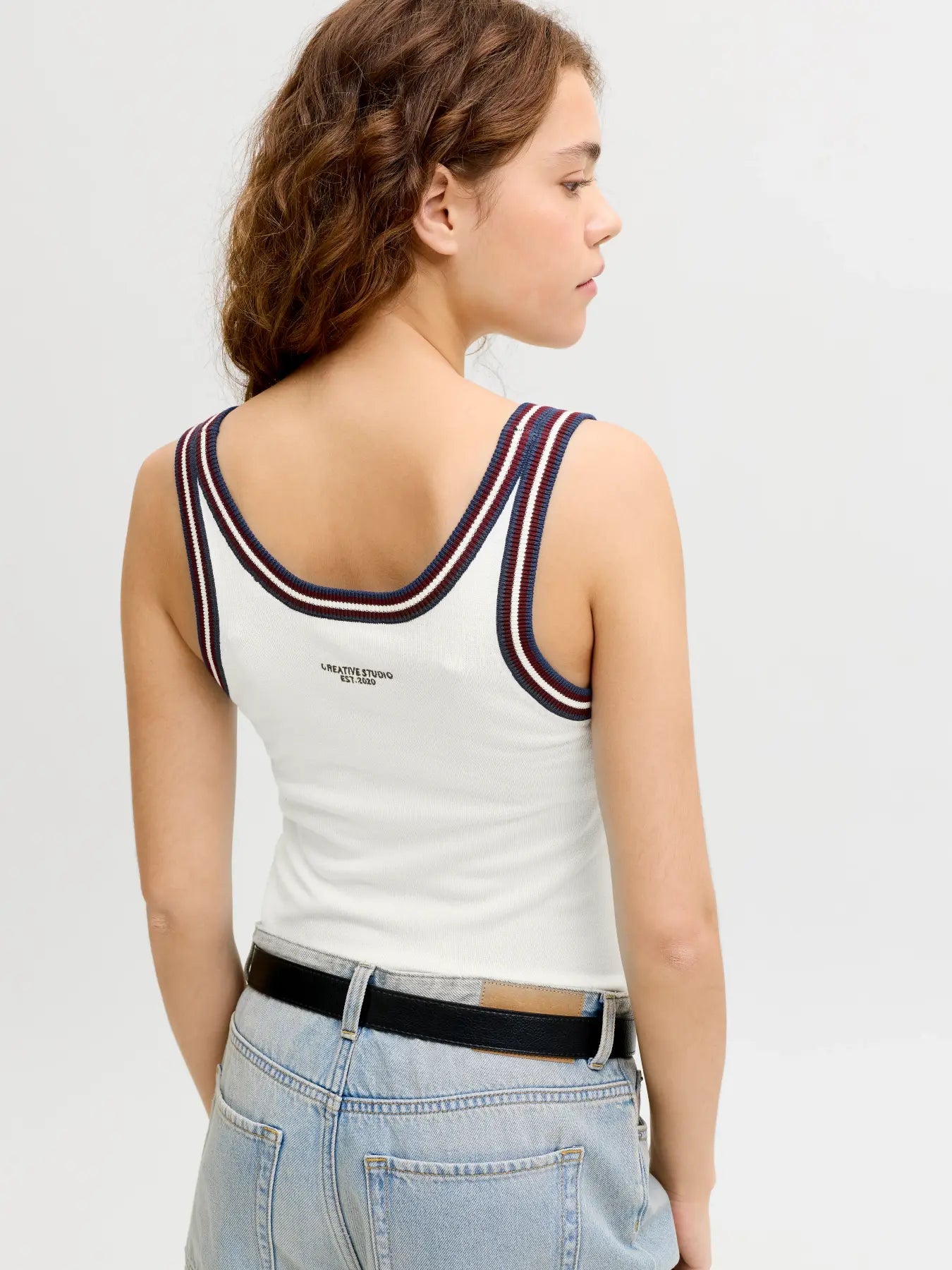 JXMINA COMFY TOP KNIT - CABERNET/ VANILLA ICE