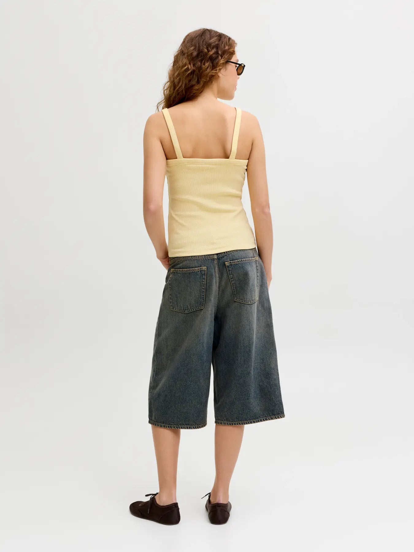 JXFIFI RIB TOP - SUNLIGHT