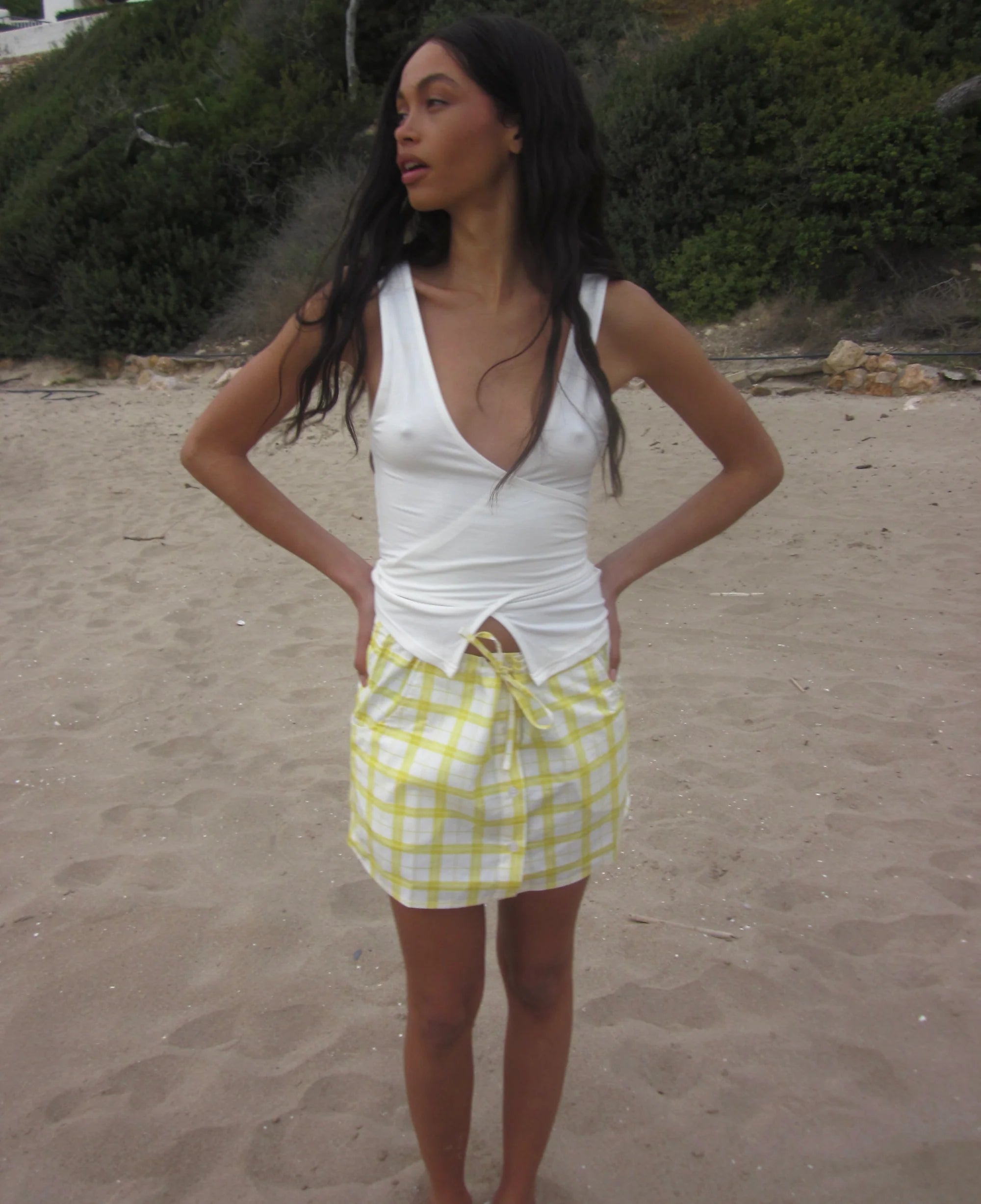 Isolde dua top - White