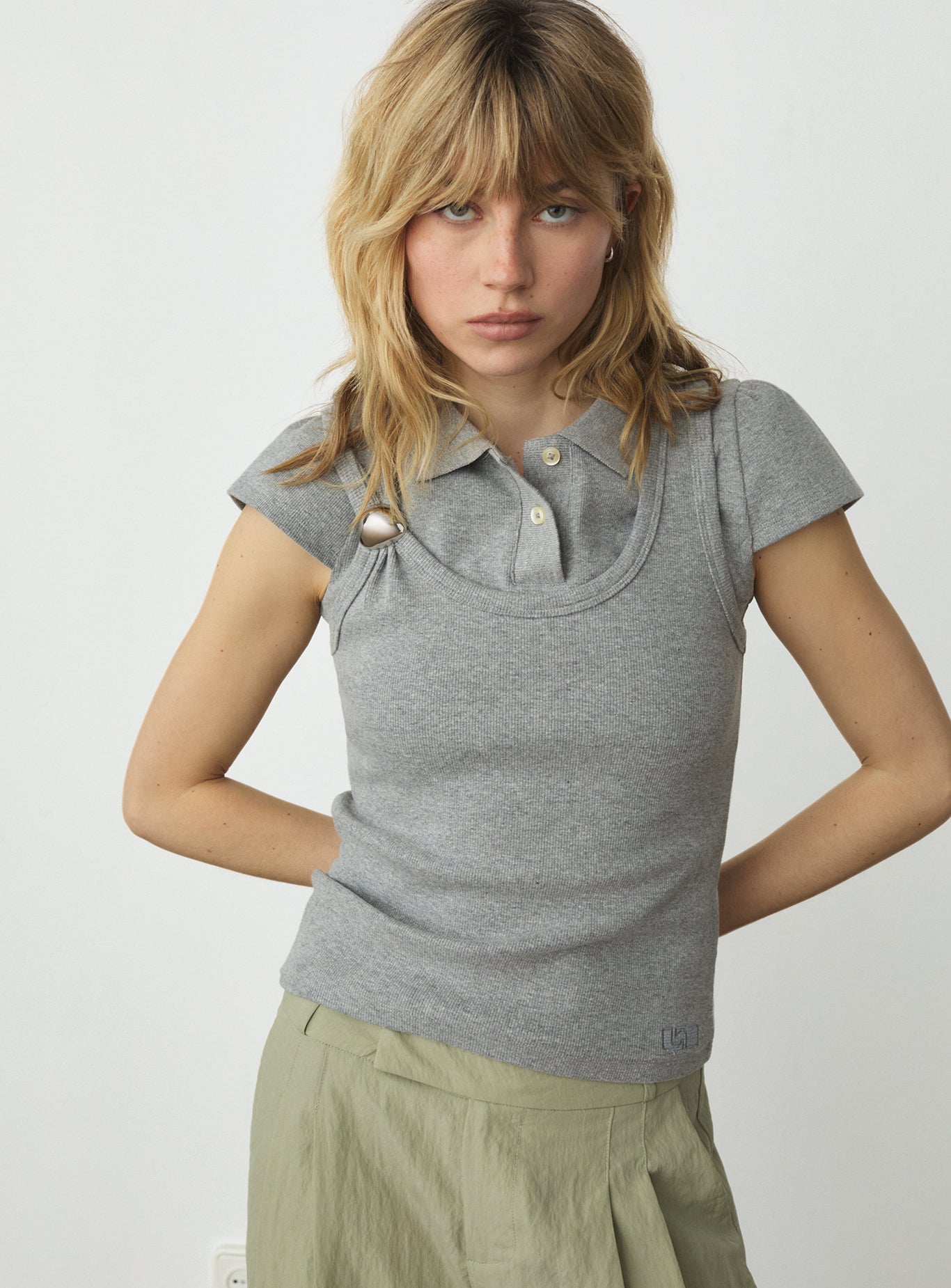 Eden top - Grey