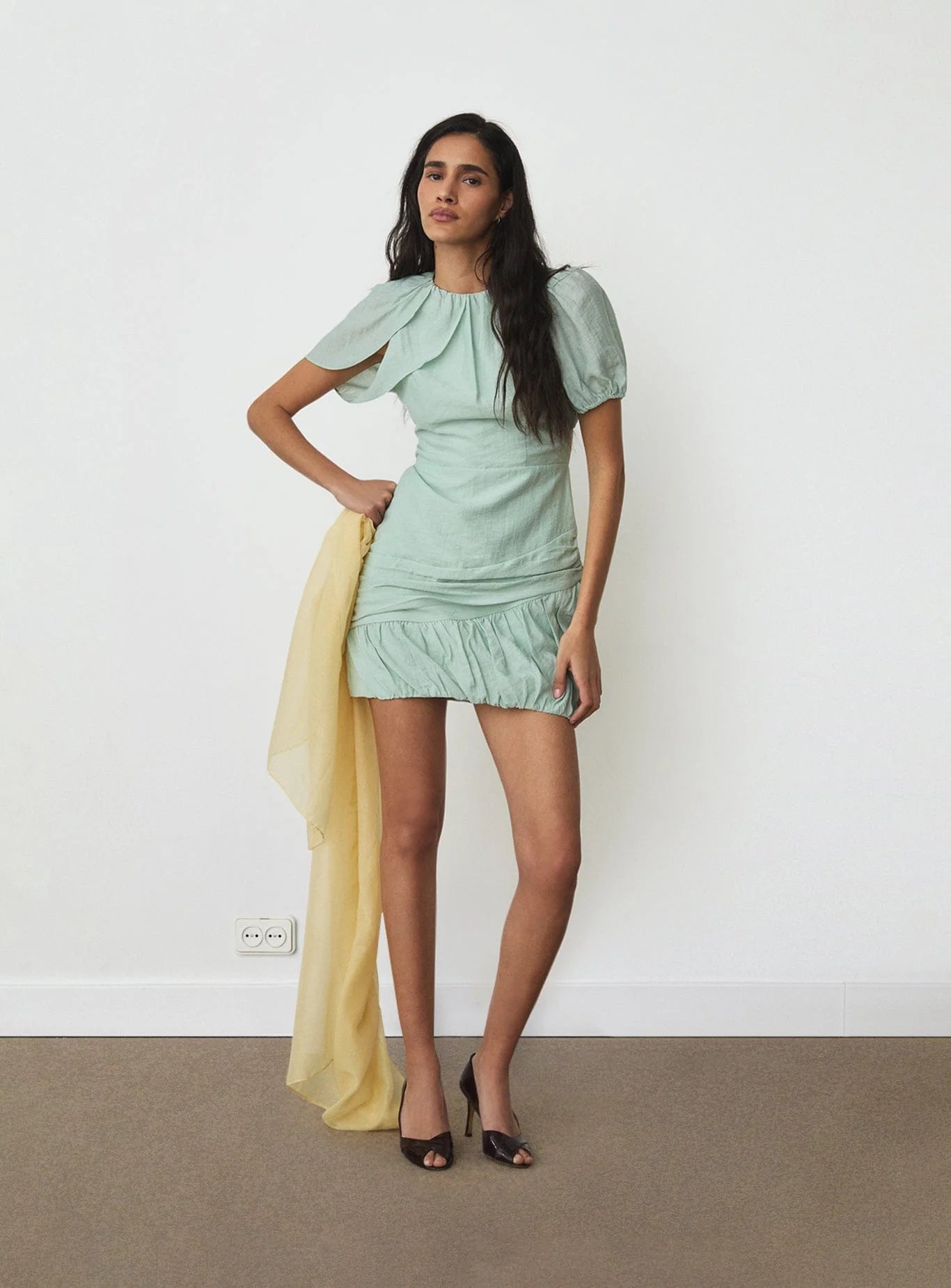 Carina short dress - Light blue