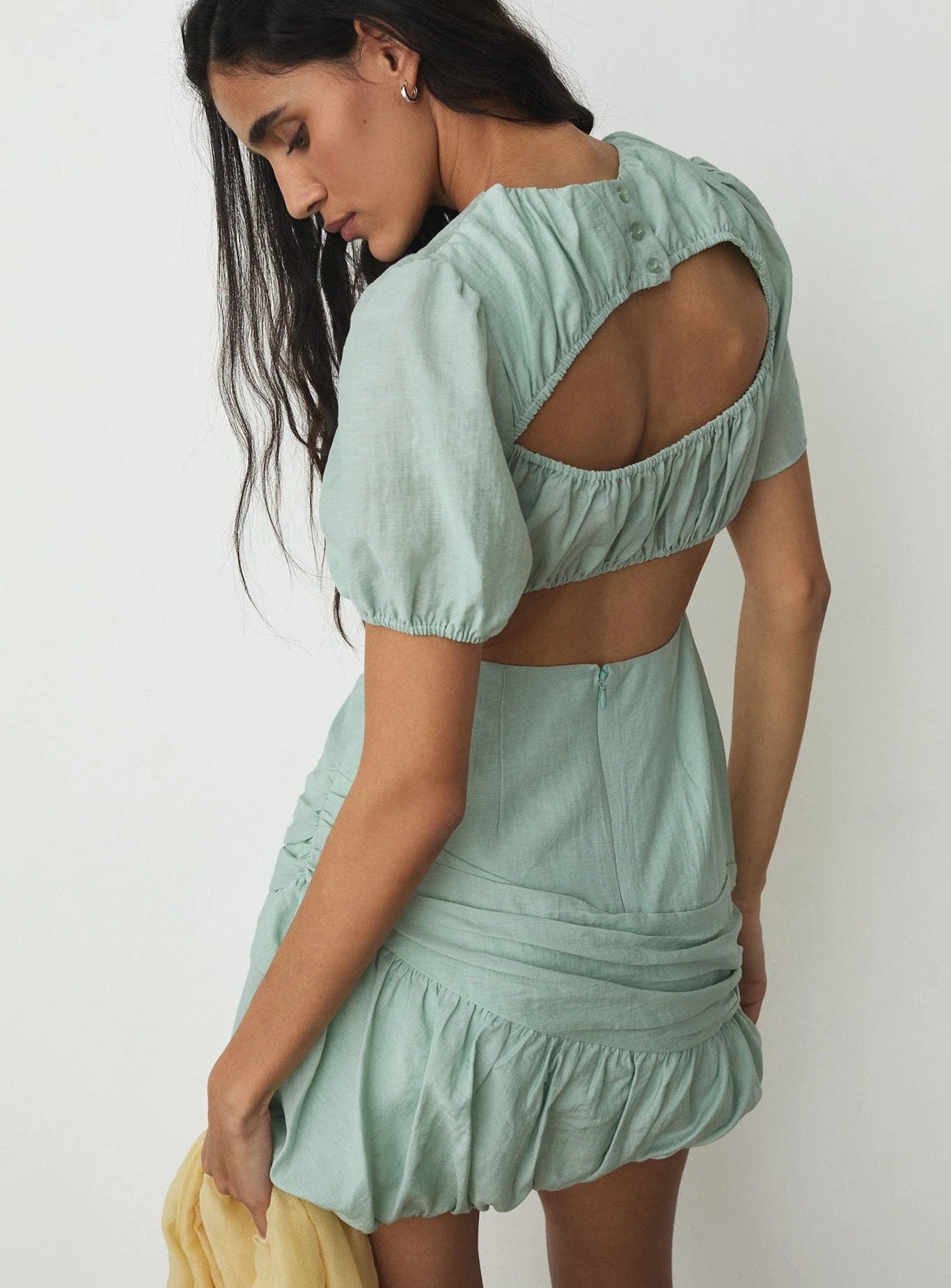 Carina short dress - Light blue