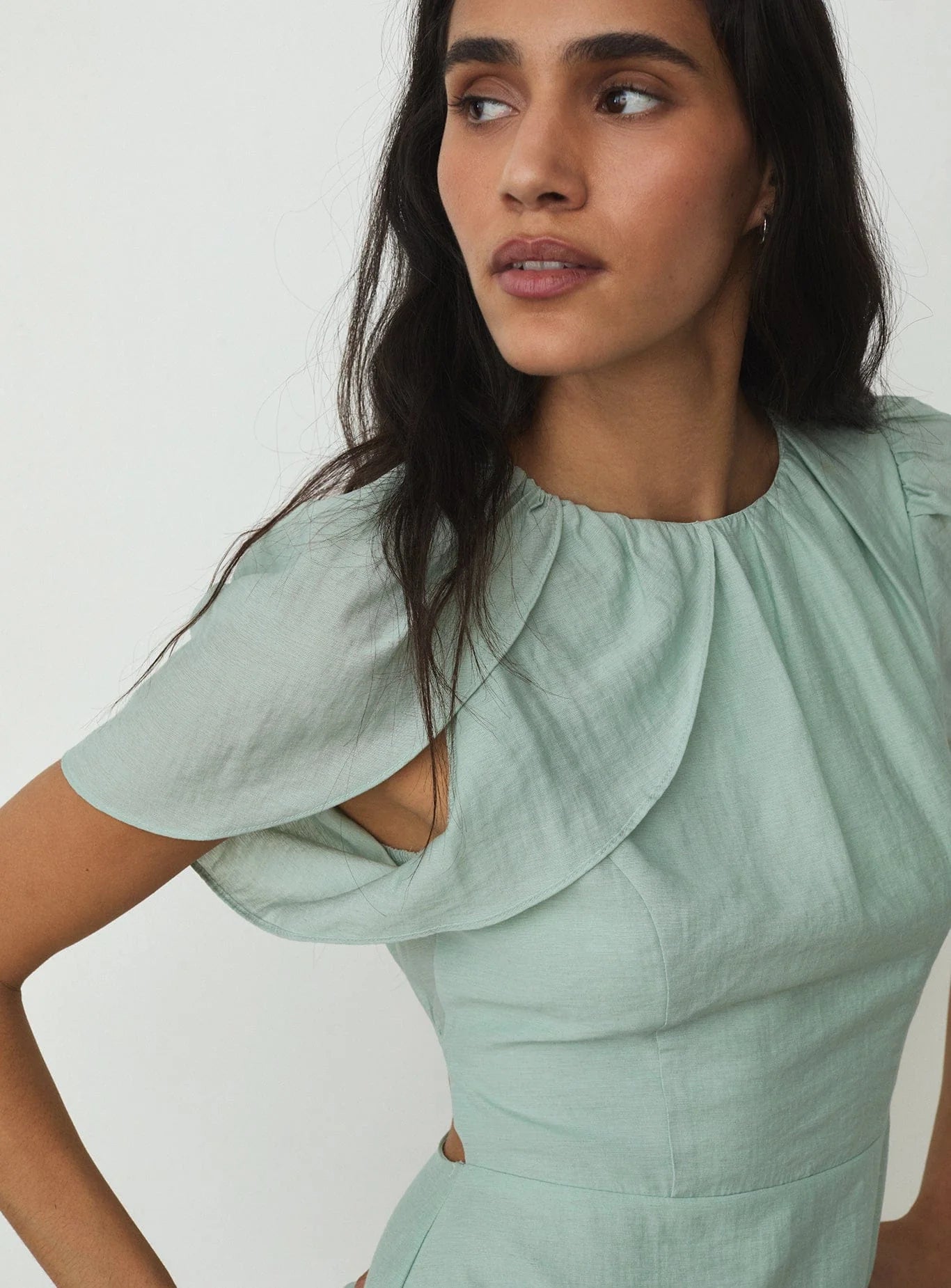 Carina short dress - Light blue