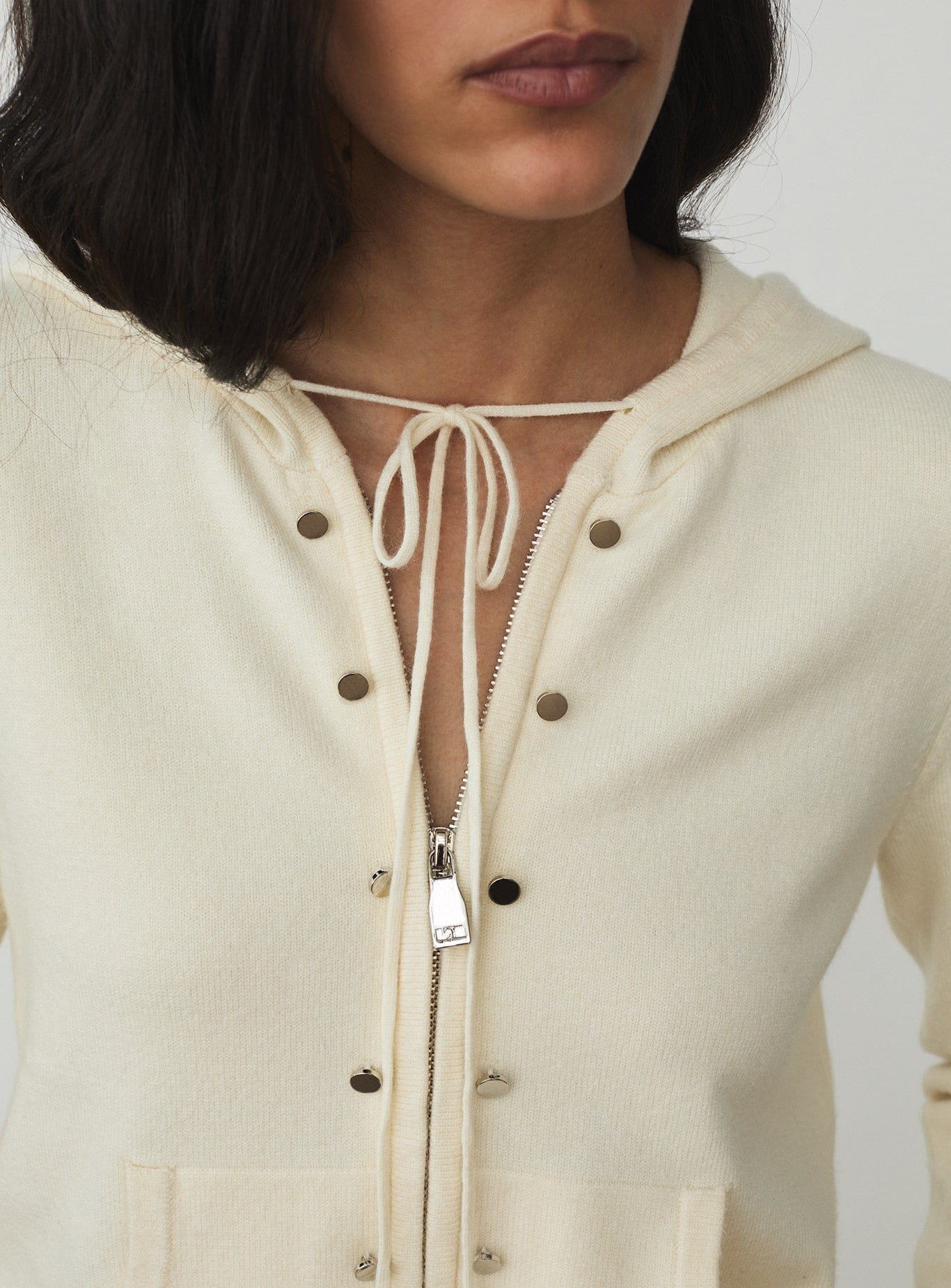 Florana zipper knitted sweatshirt