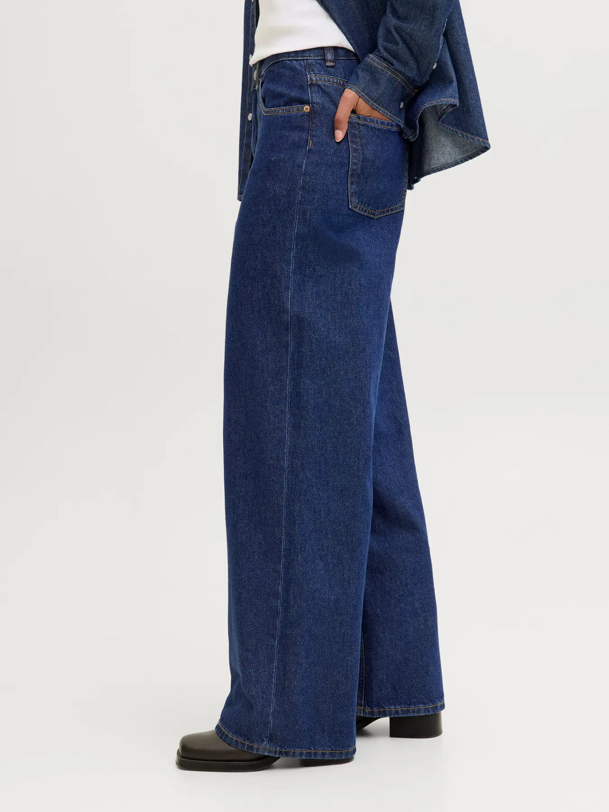 JXTOKYO WIDE HW DENIM MR6001 - DARK BLUE