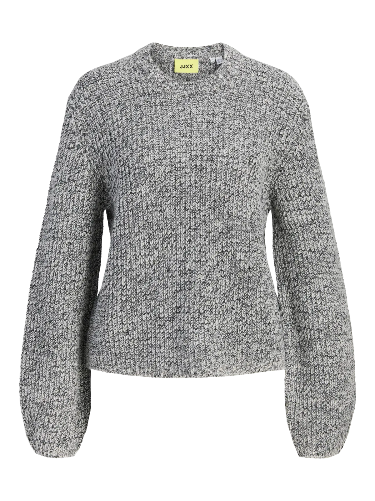 JXGLORIA GLOBAL CREW NECK KNIT - GREY