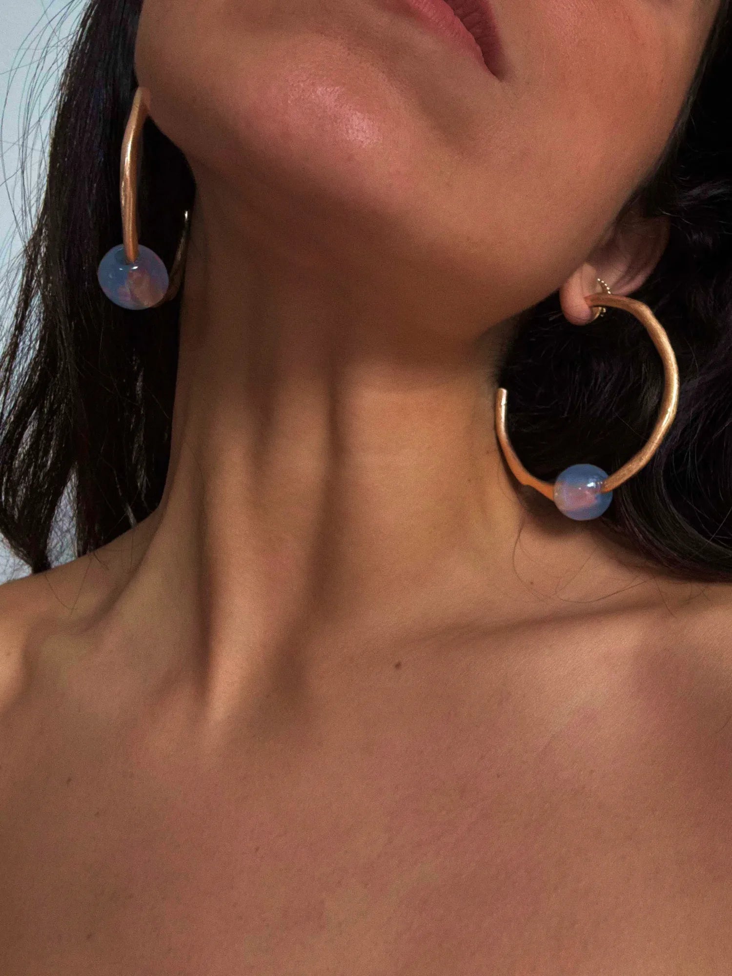 Hazel hoops - Blue