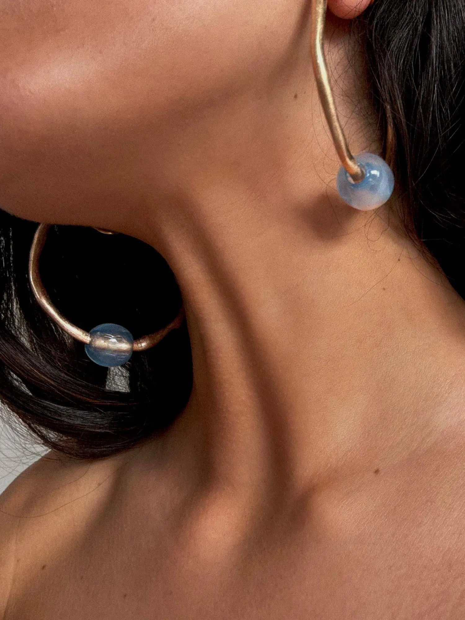 Hazel hoops - Blue
