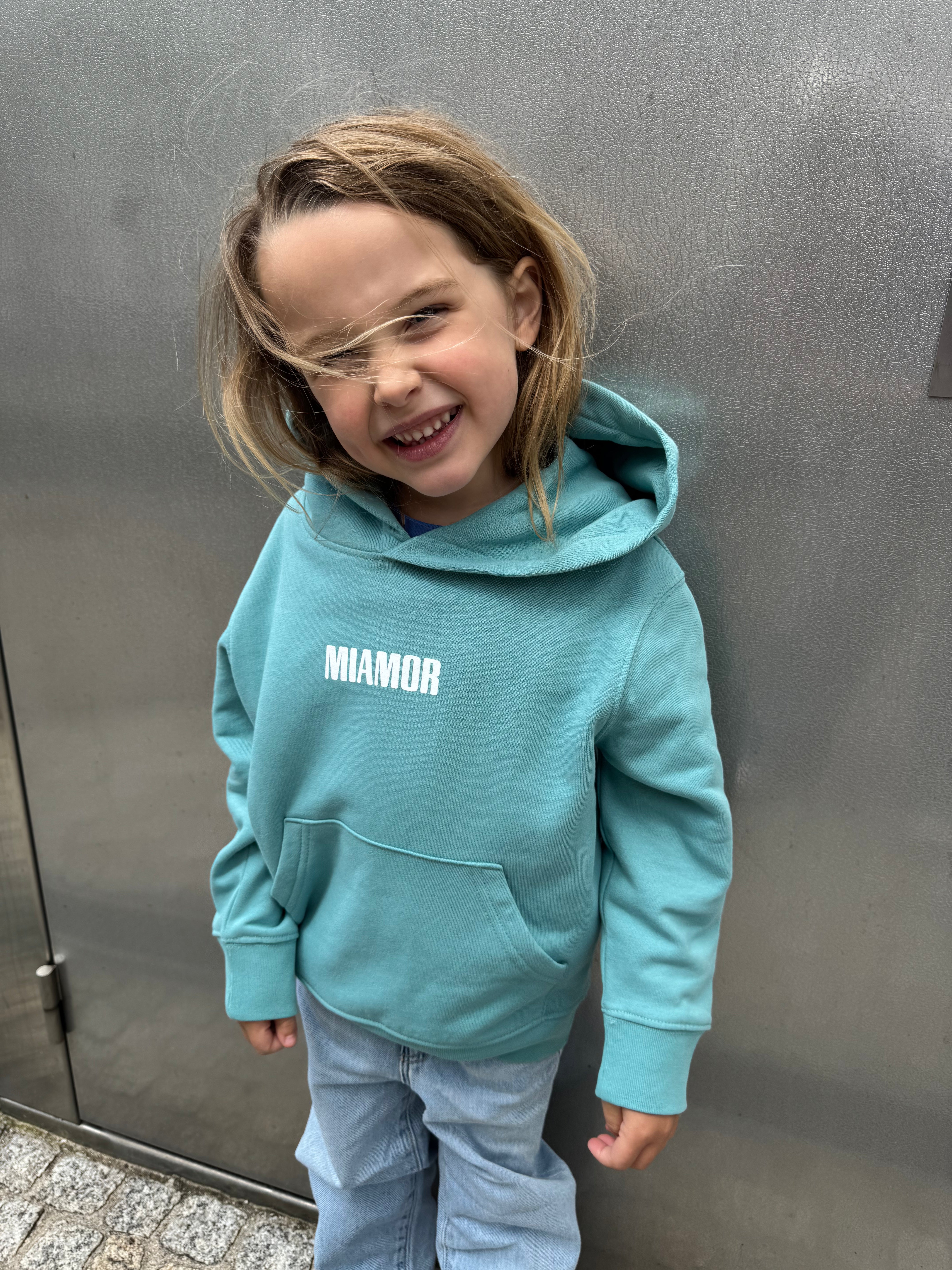 NEW - Mini Miamor supreme hoodie teal green - White