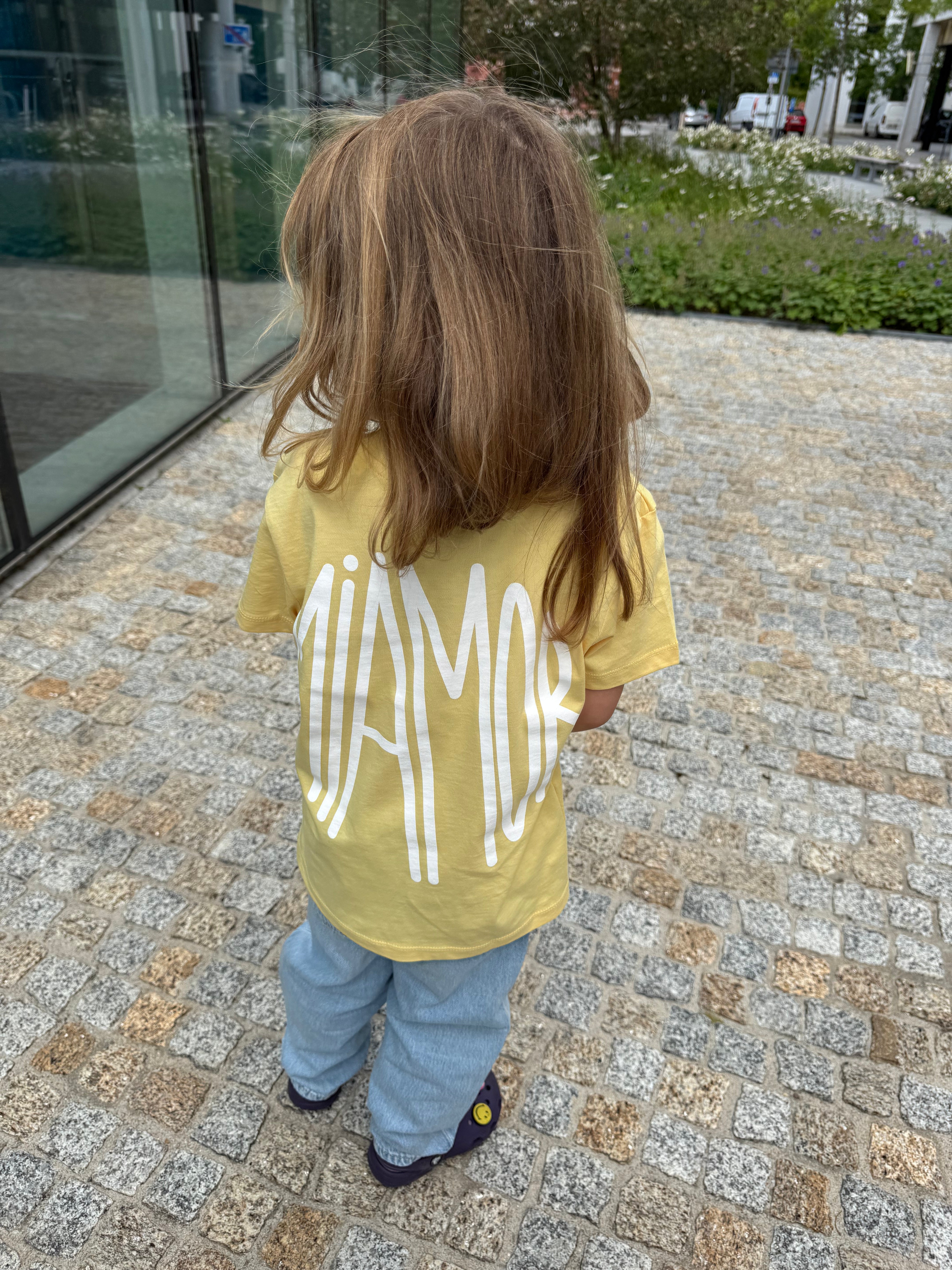 NEW - Mini miamor tee viva yellow - White