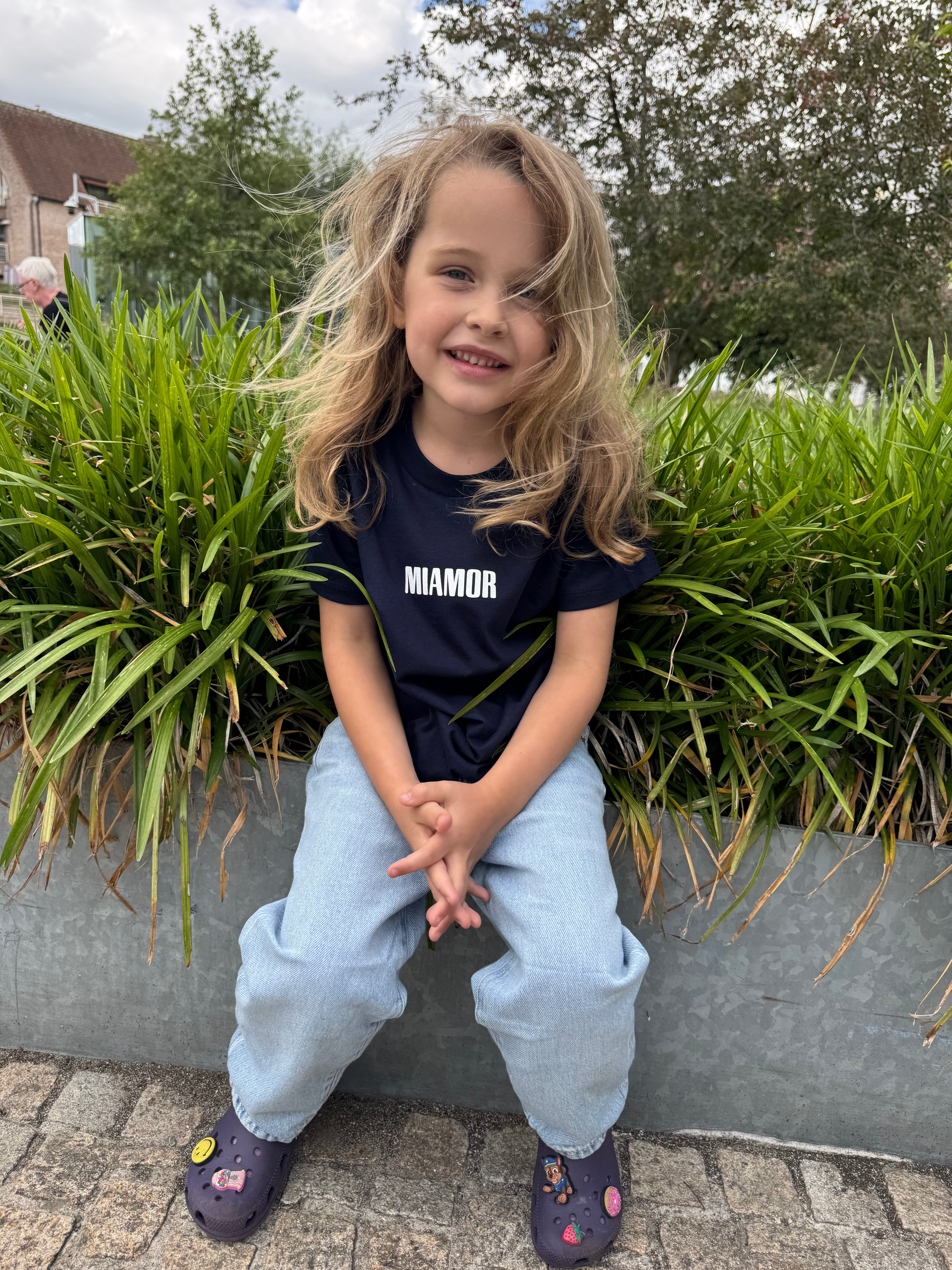 NEW - Mini miamor tee navy - White