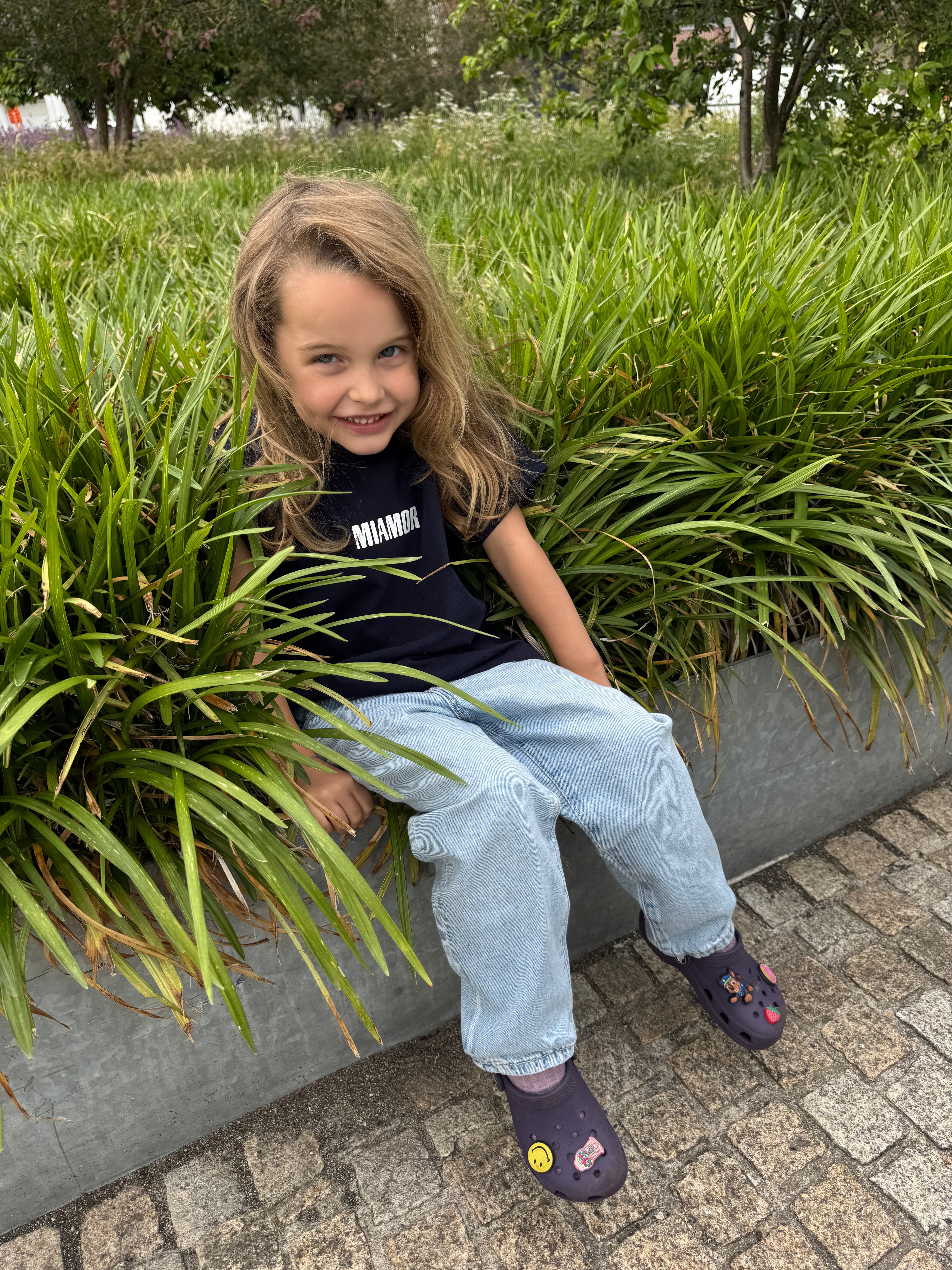 NEW - Mini miamor tee navy - White