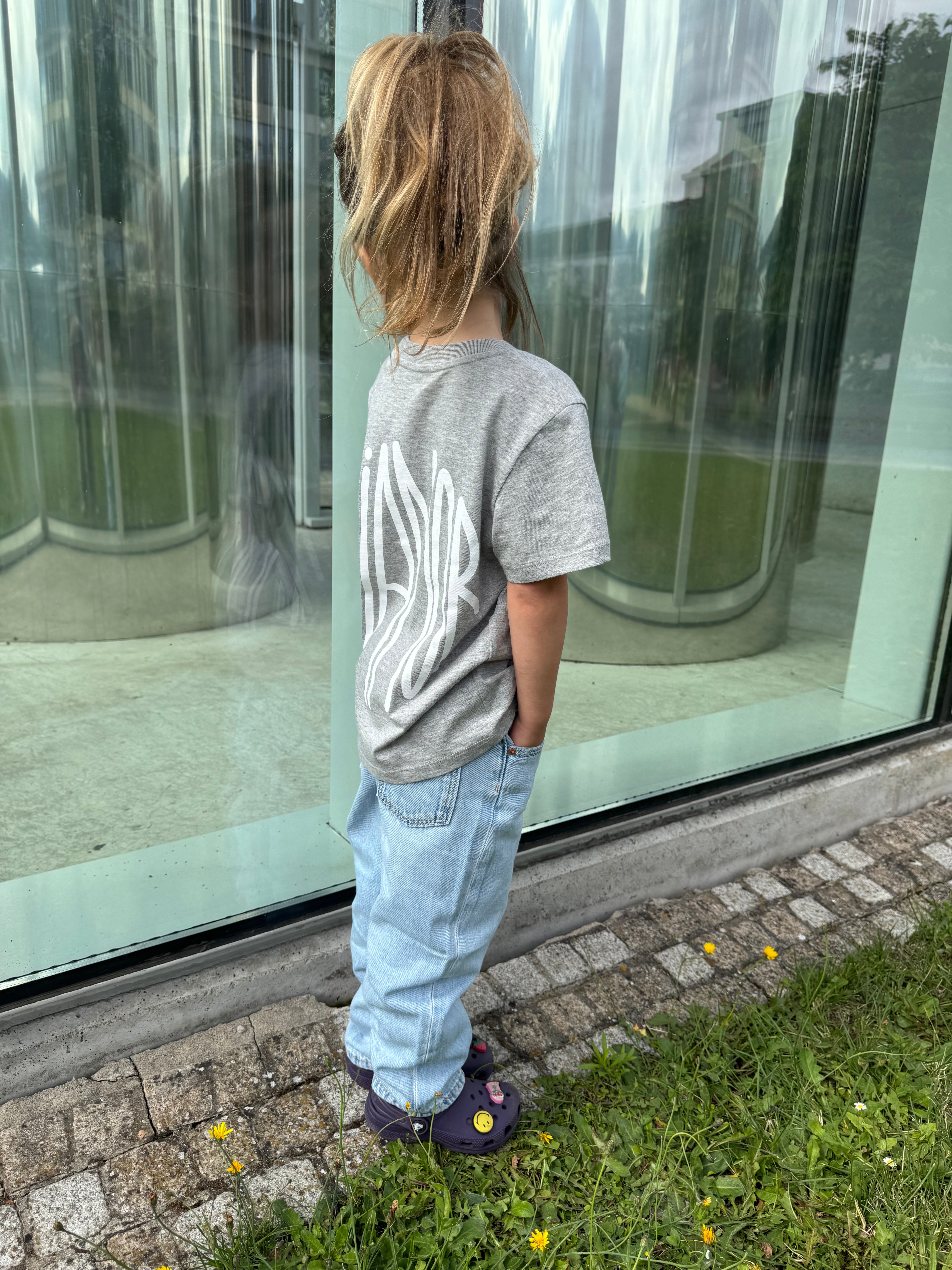 NEW - Mini miamor tee heather grey - White