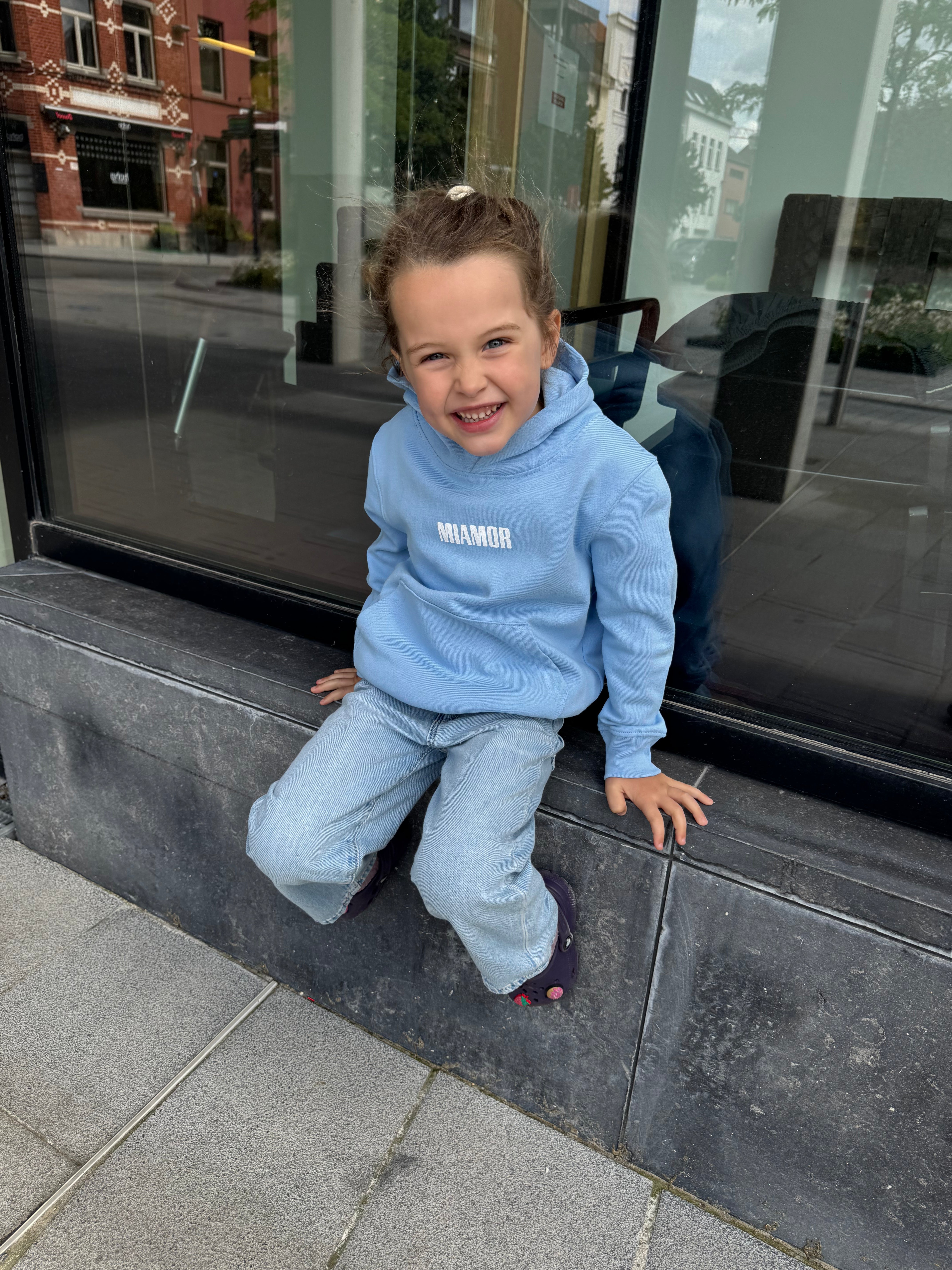 NEW - Mini Miamor supreme hoodie baby blue - White