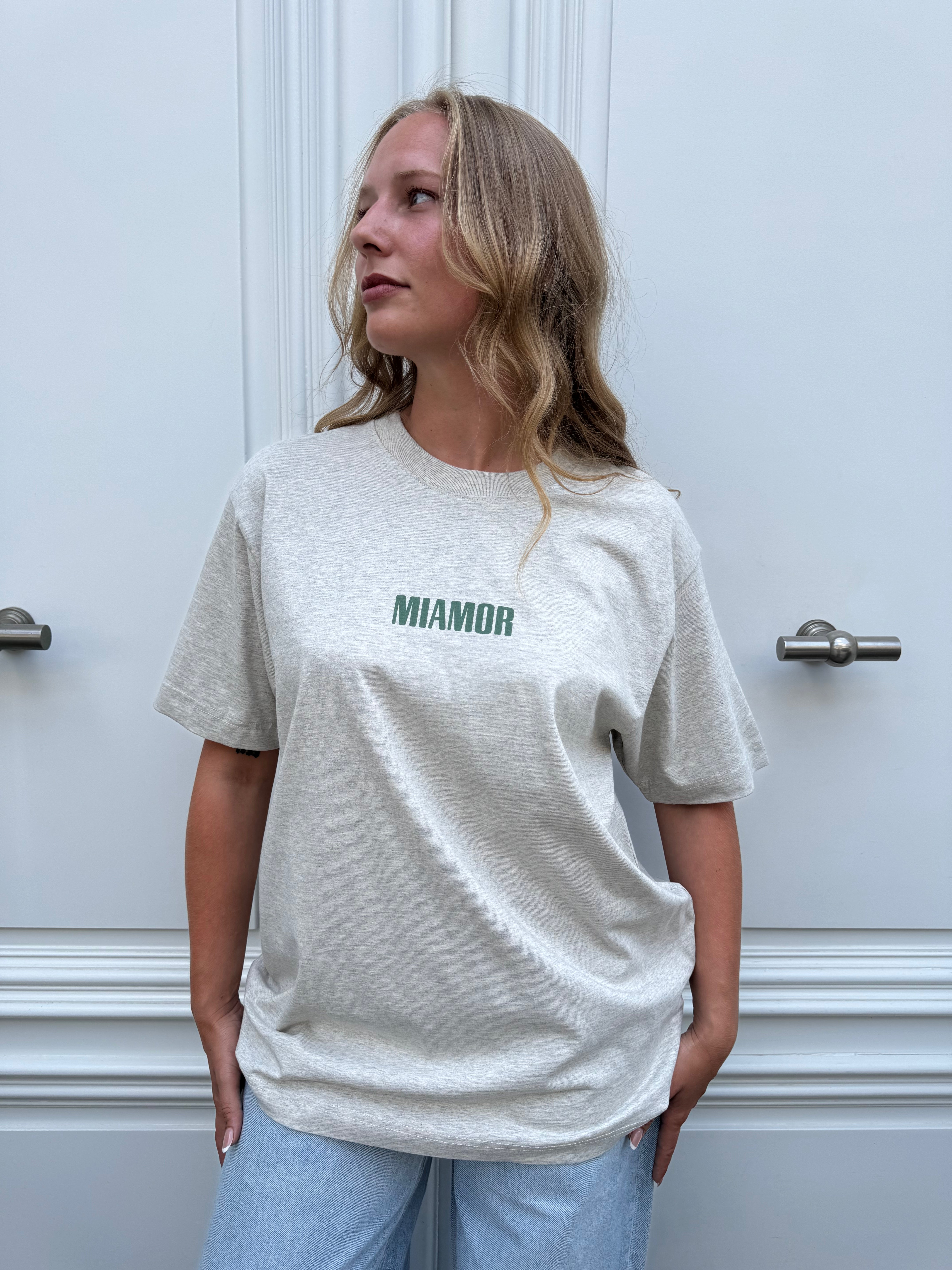Miamor supreme unisex tee - heather haze, green