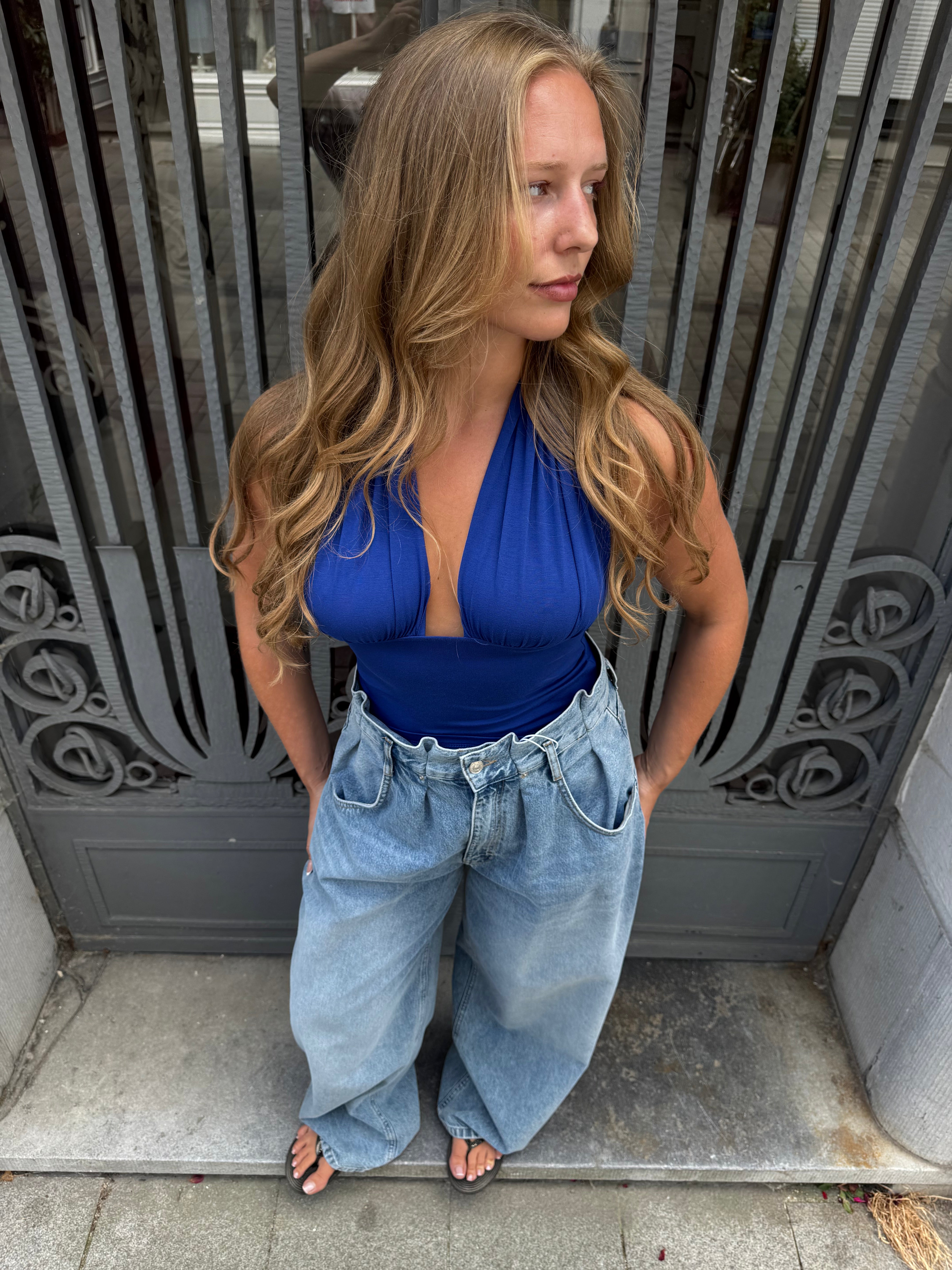 Isabela royal blue top - one size