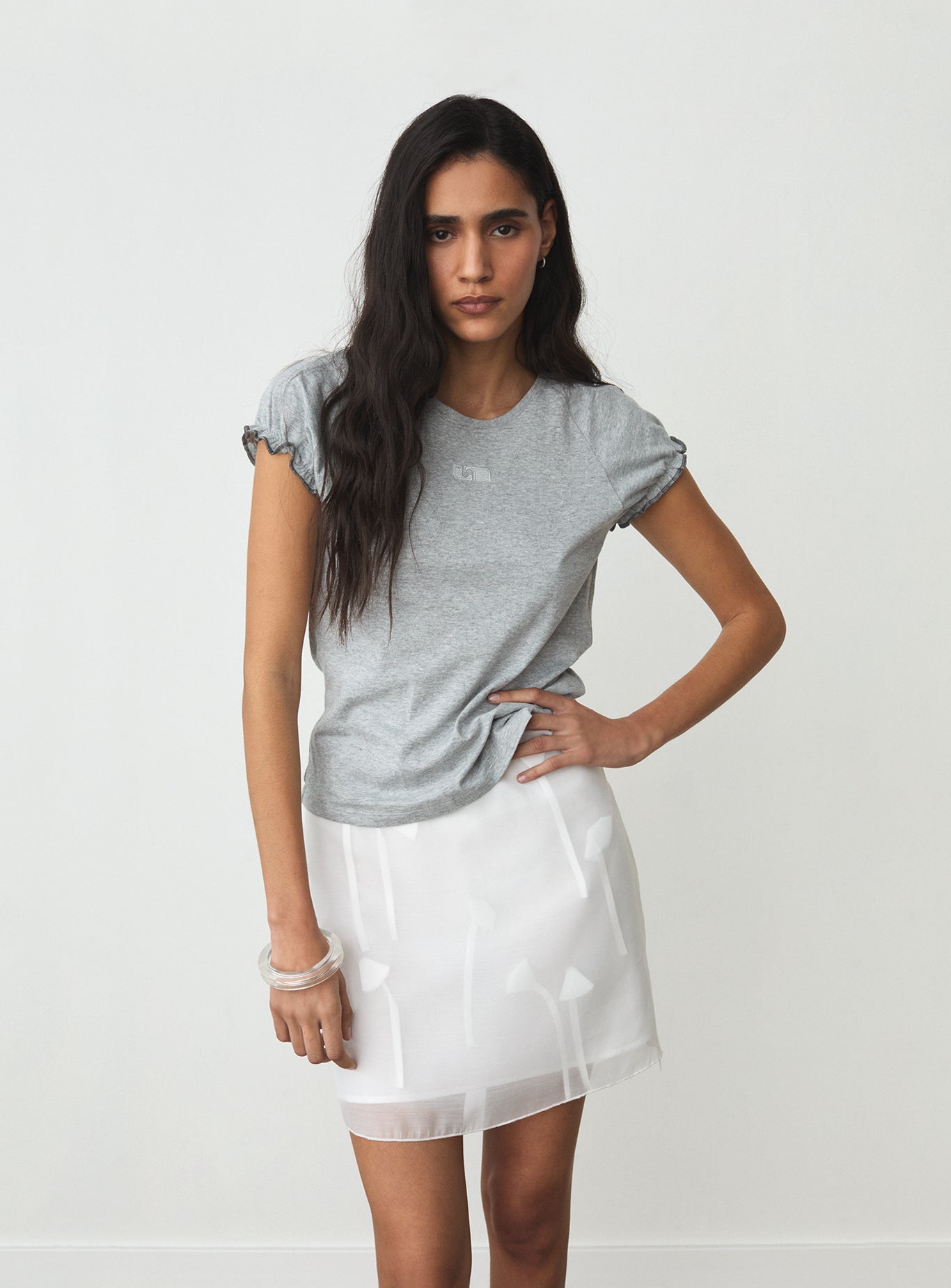 Isabella short skirt - White