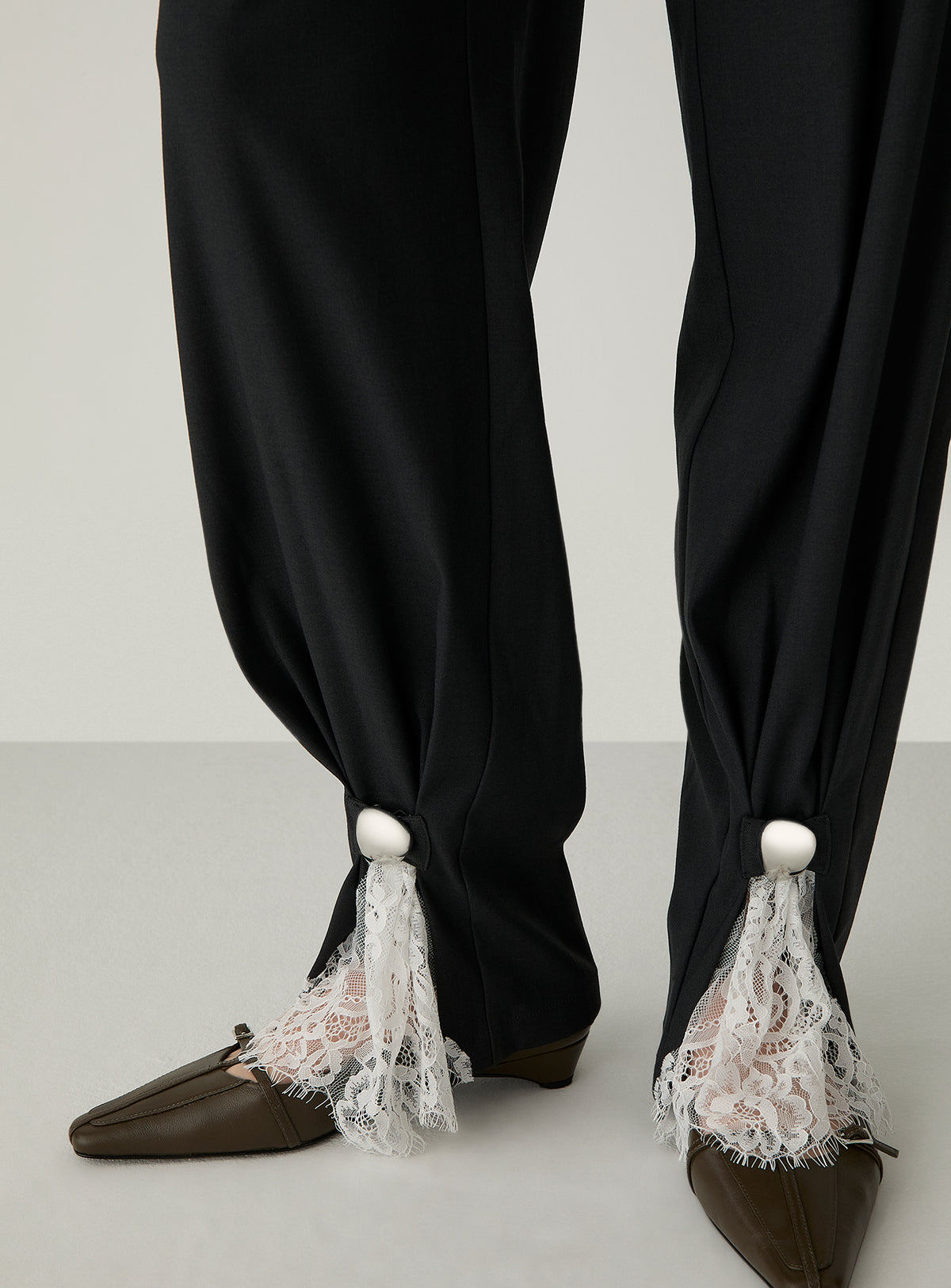 IVAH GREY TAILORED PANTS