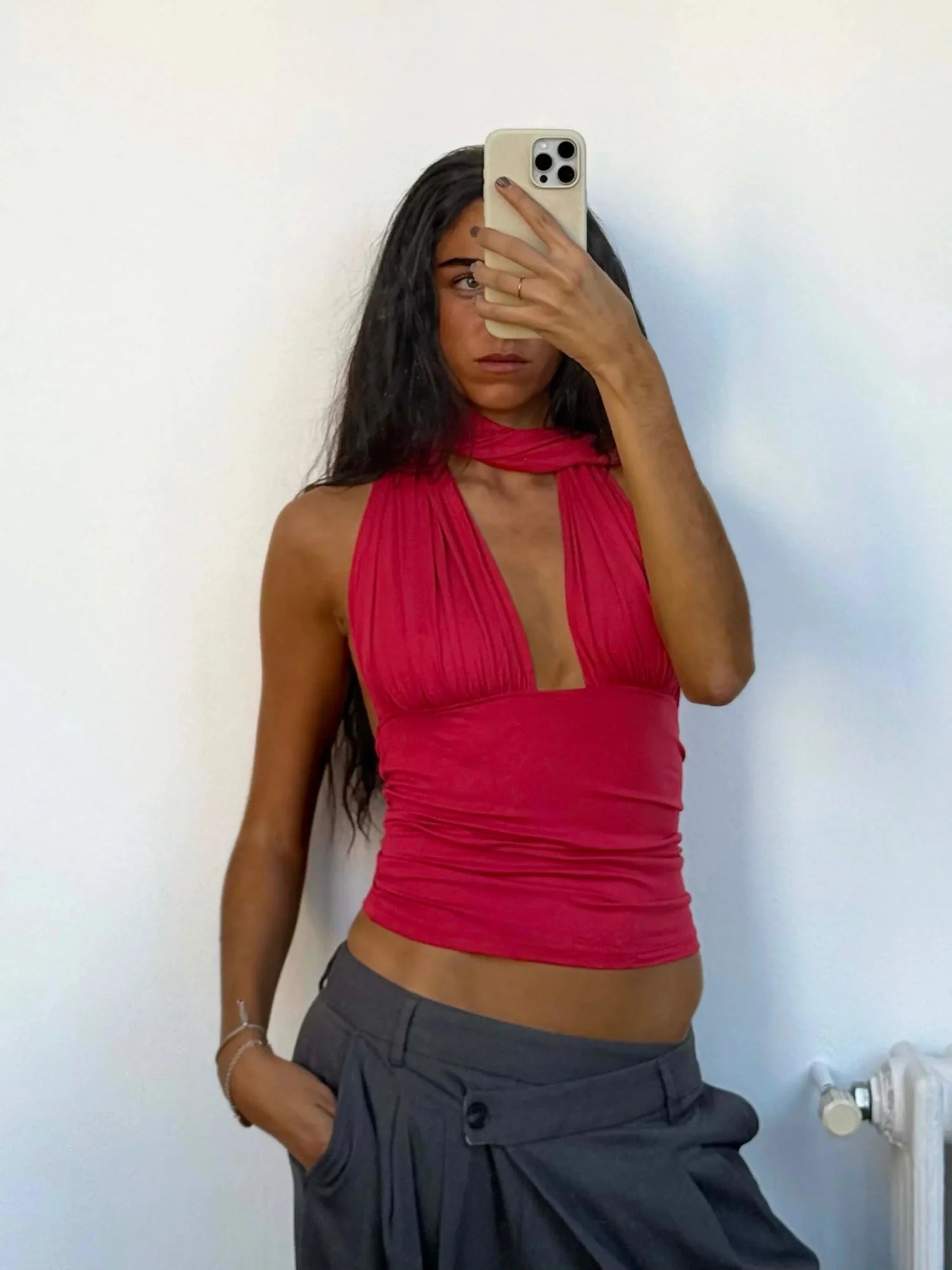 Isabela red top - one size