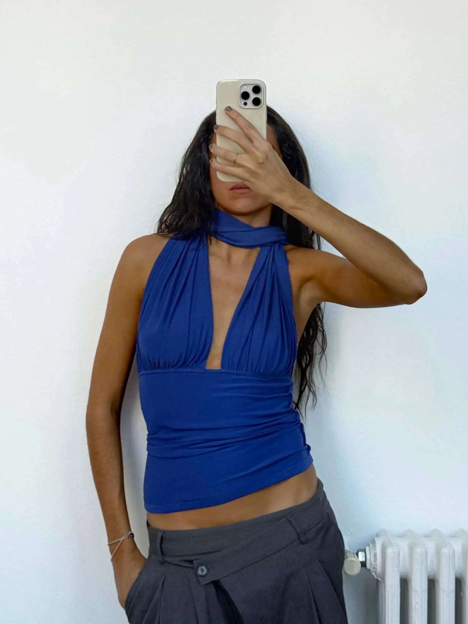Isabela royal blue top - one size