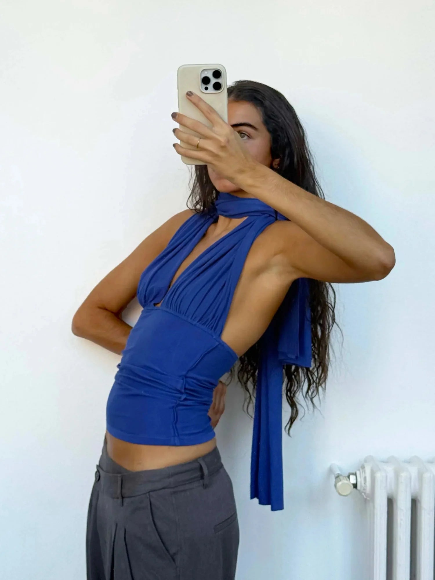 Isabela royal blue top - one size