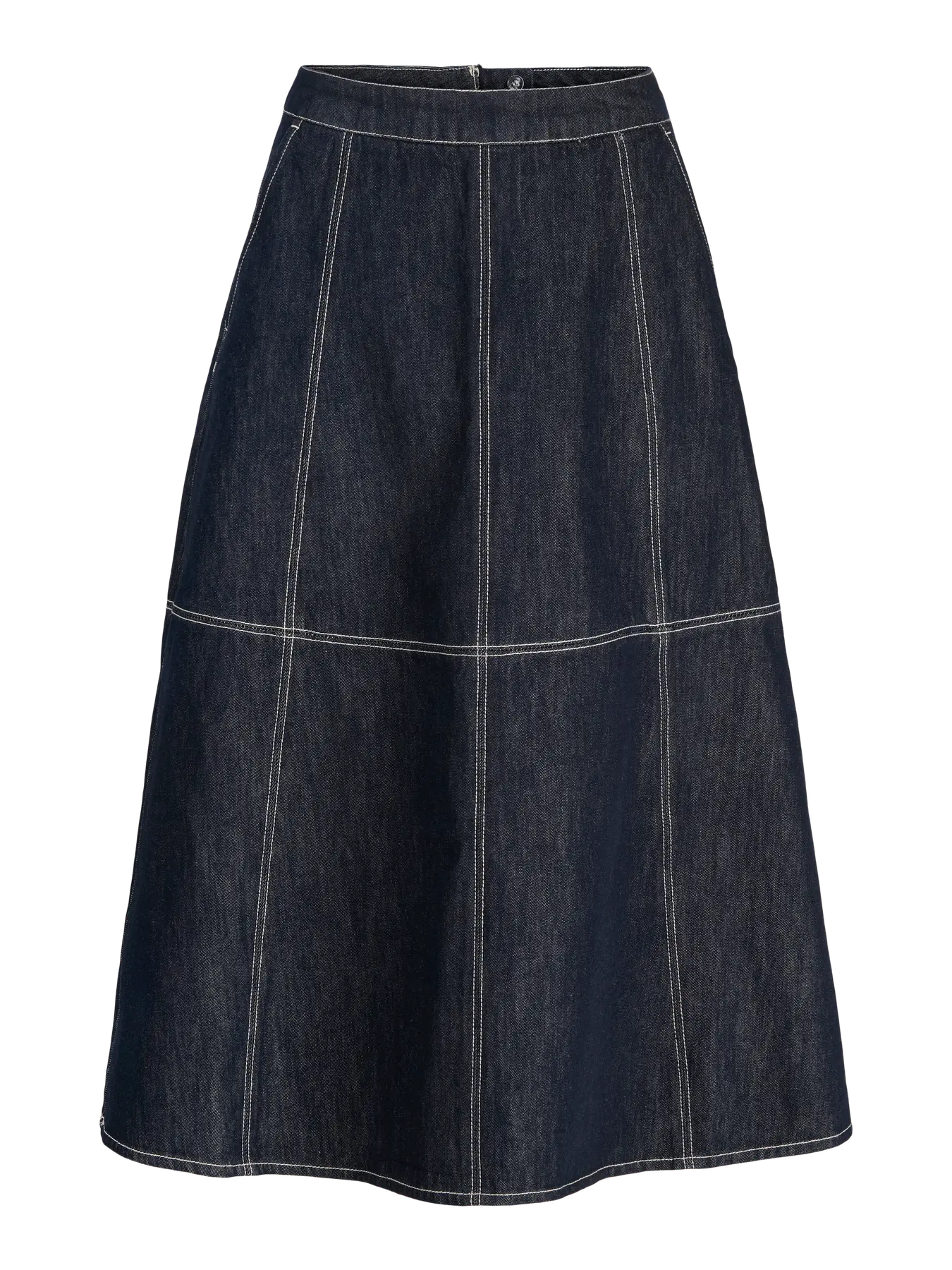 JXAMELIA LONG DENIM SKIRT R336 - DARK BLUE DENIM