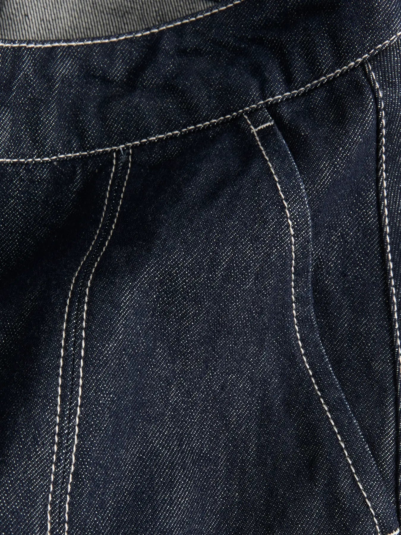 JXAMELIA LONG DENIM SKIRT R336 - DARK BLUE DENIM