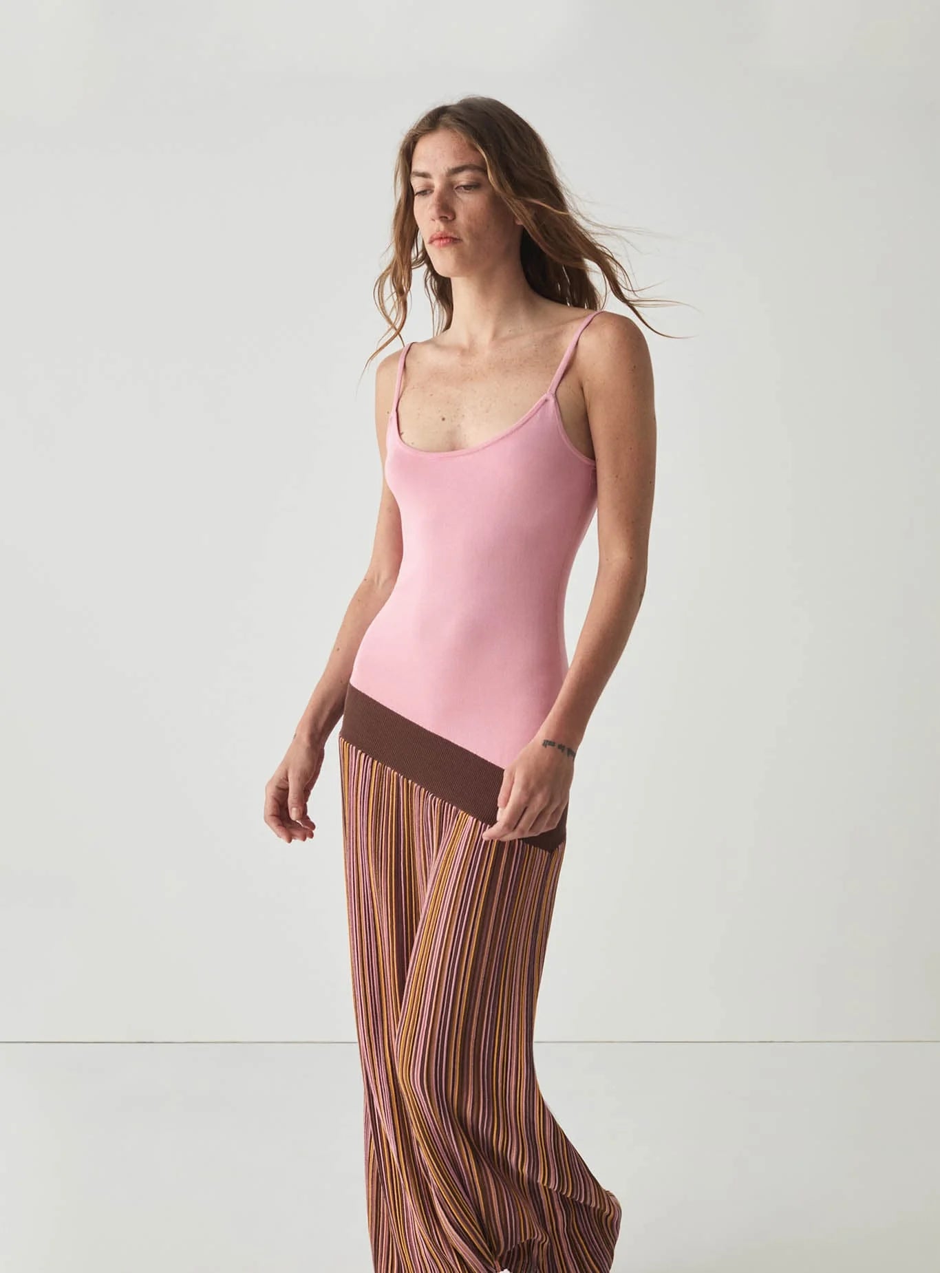 Jara asymmetric dress - Pink