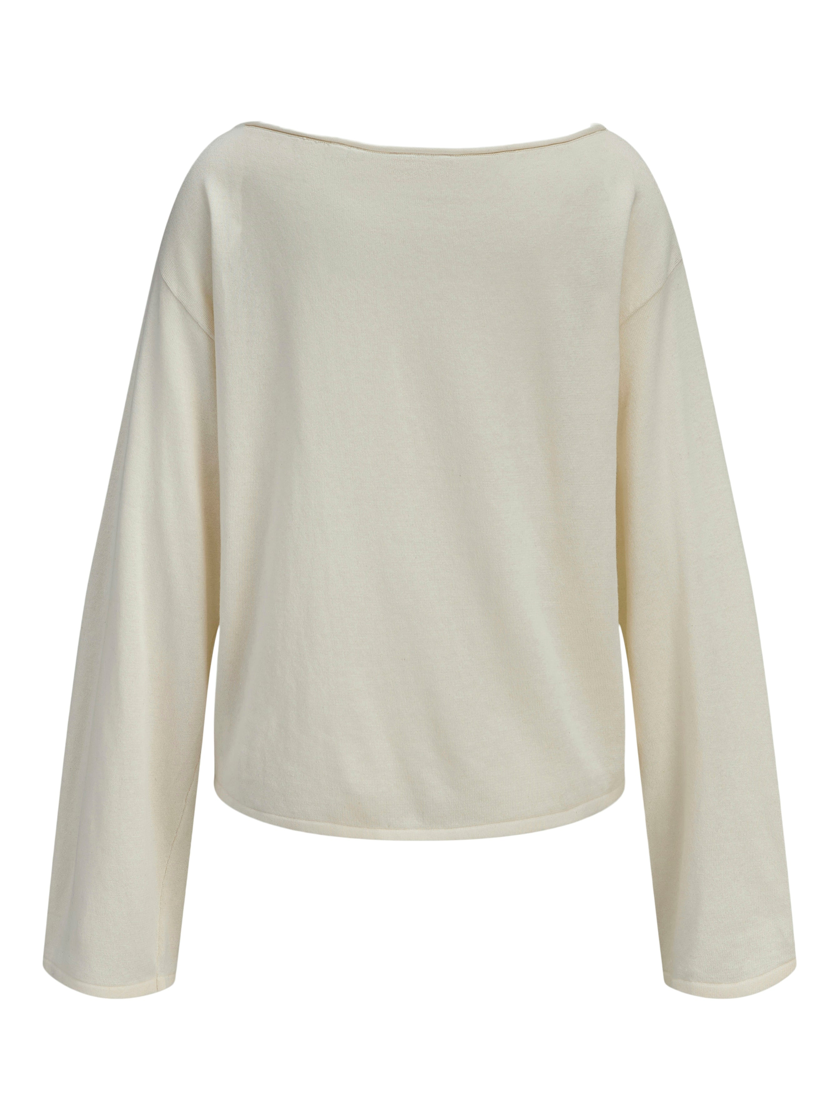 JXJENNA BOAT NECK KNIT - VANILLA ICE