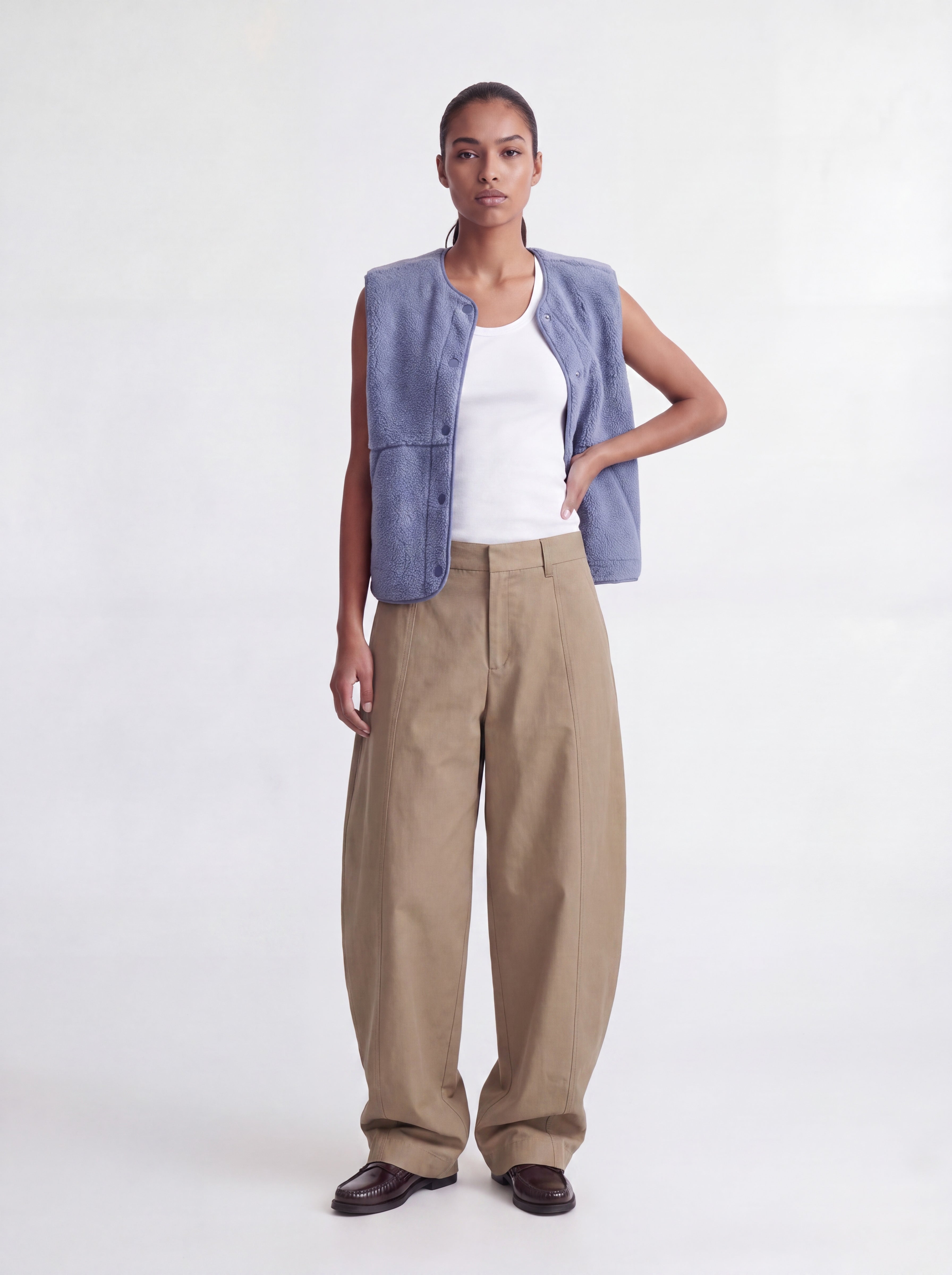 JXVERA TEDDY VEST - COUNTRY BLUE