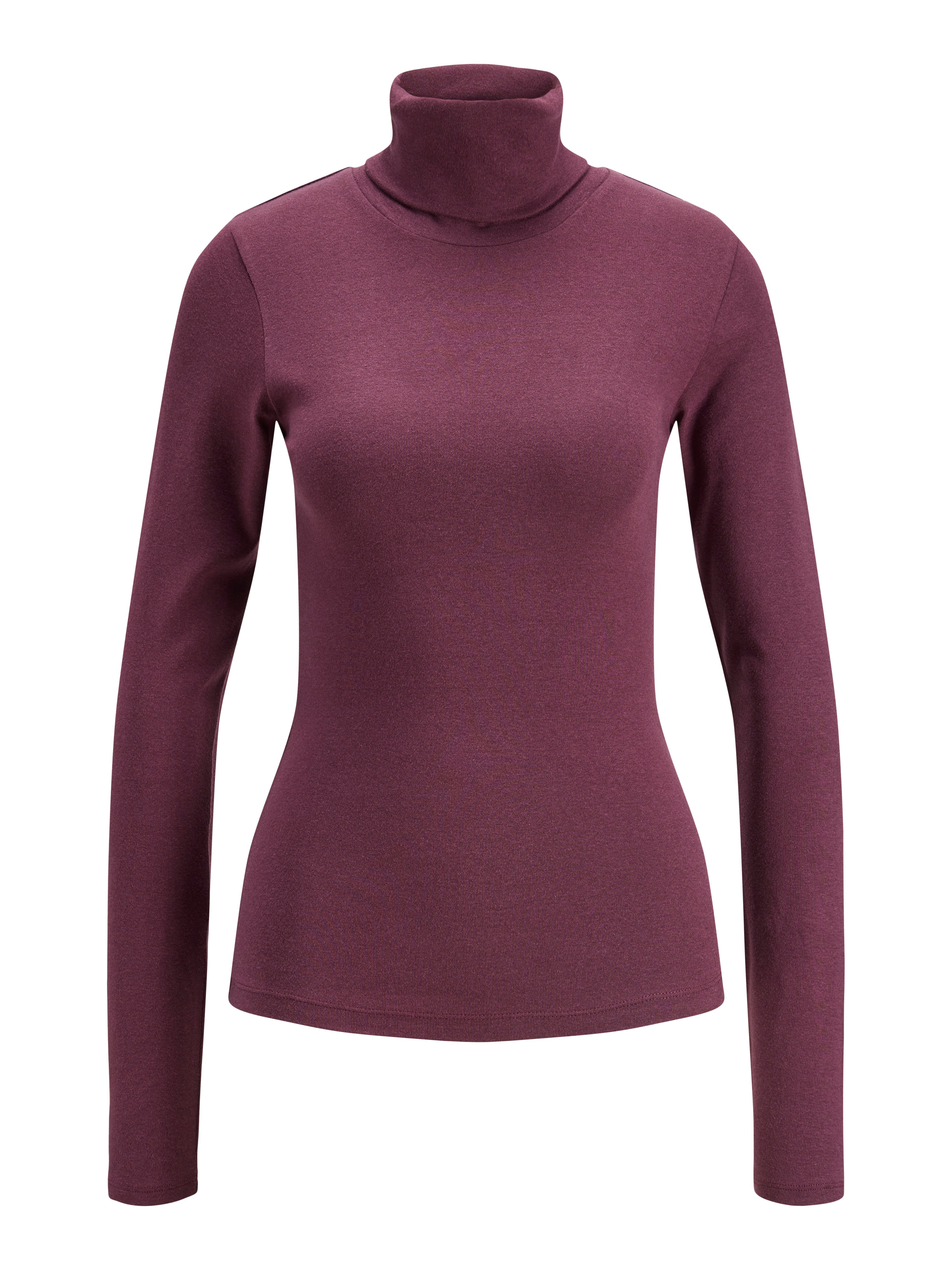 JXSTAR LS HIGH NECK TEE PULLI - WINESTASTING BURGUNDY