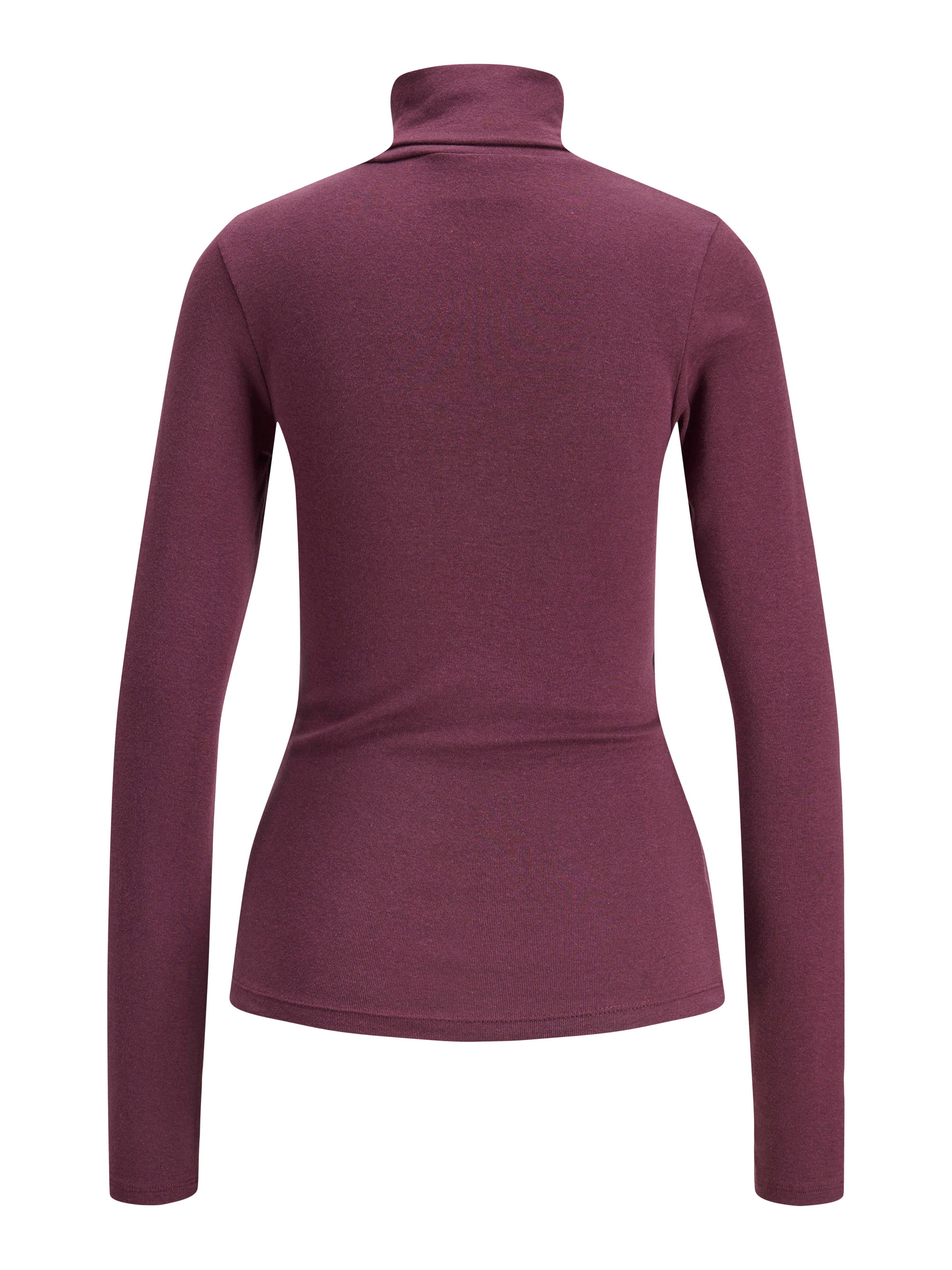 JXSTAR LS HIGH NECK TEE PULLI - WINESTASTING BURGUNDY