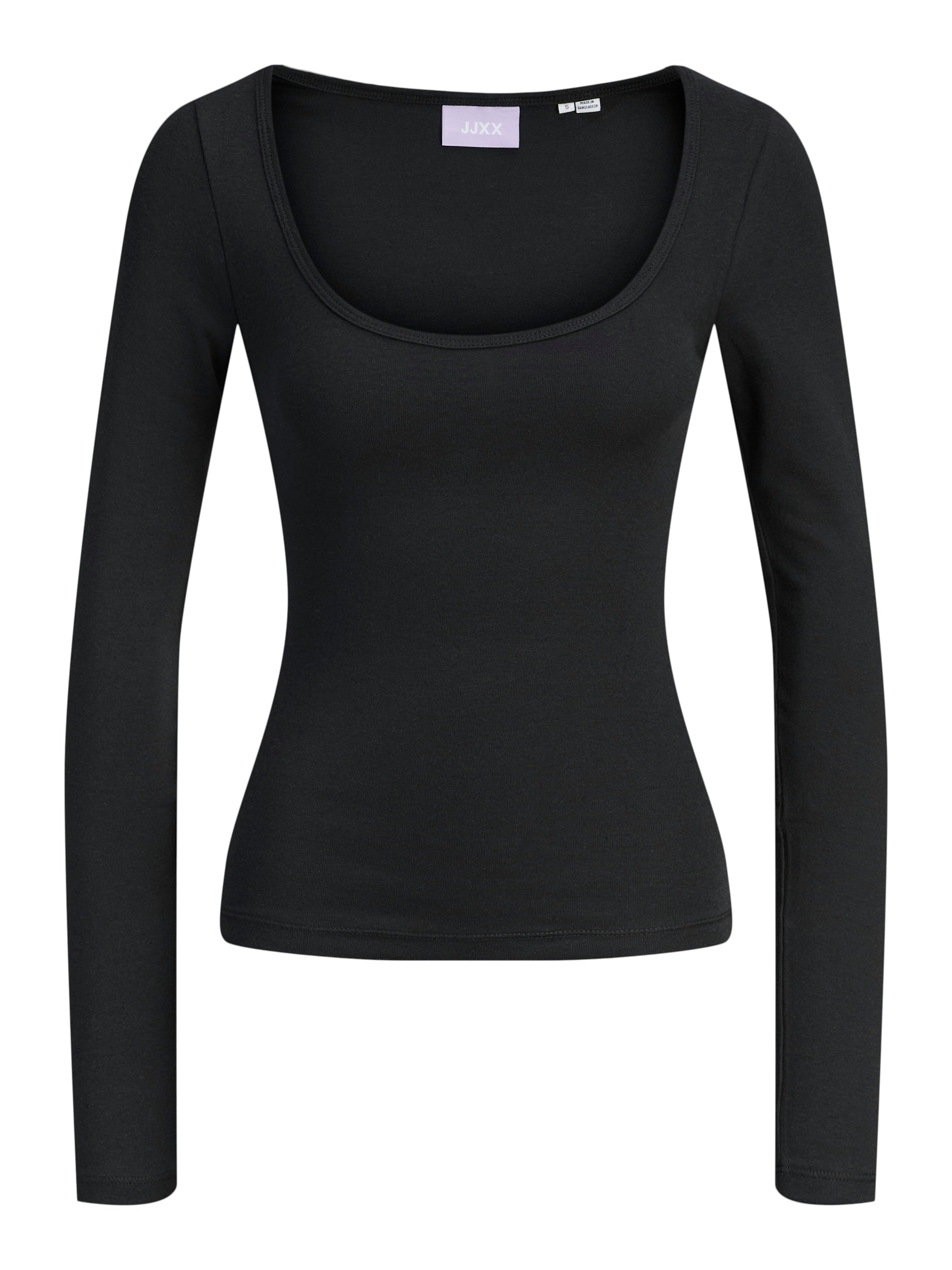 JXSTAR NECK TOP - BLACK