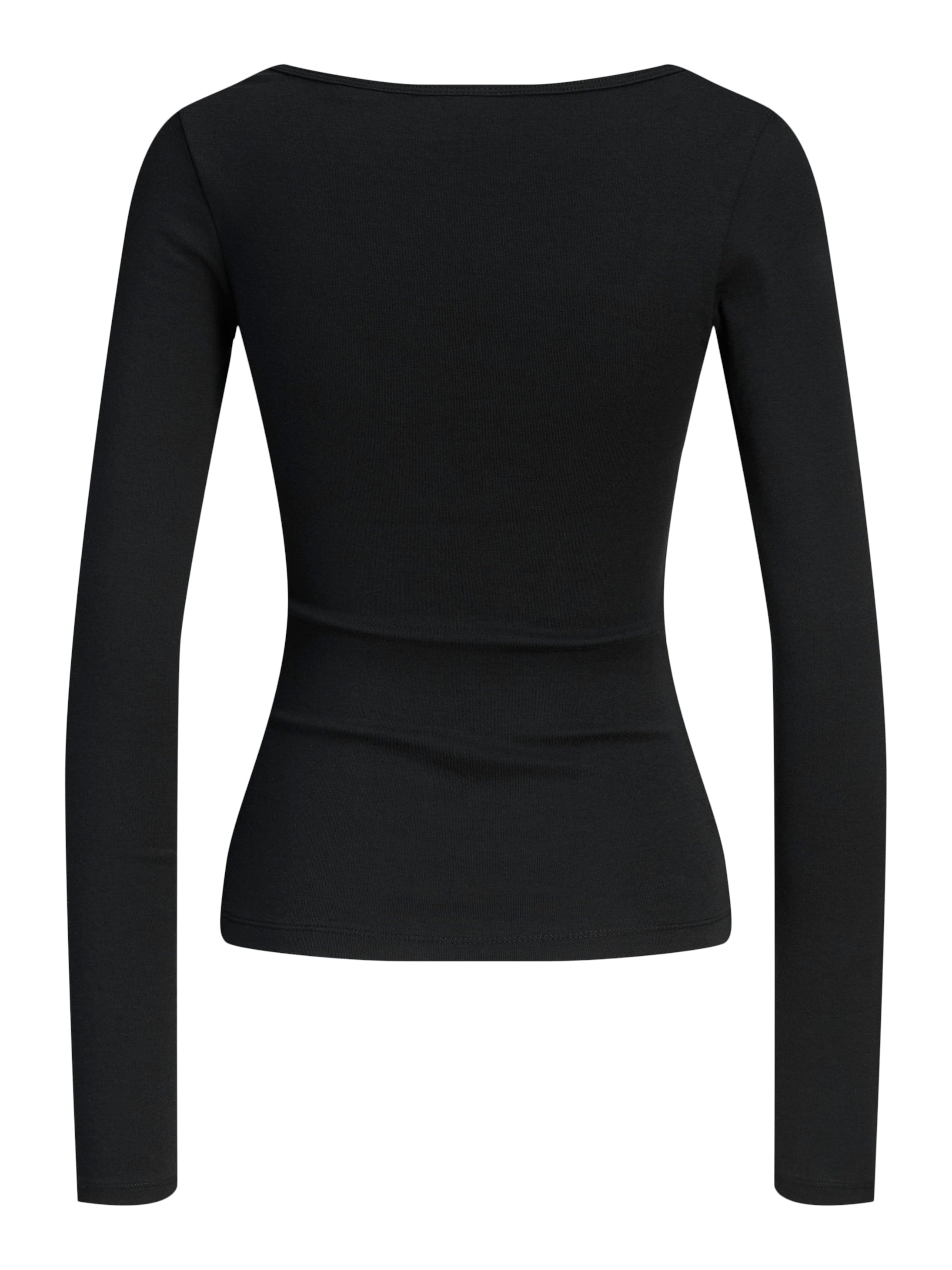 JXSTAR NECK TOP - BLACK