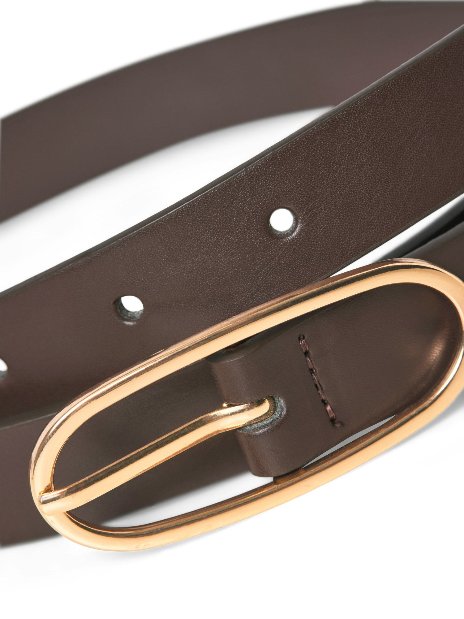 JXJESSICA LEATHER BELT ACC NOOS - BROWN