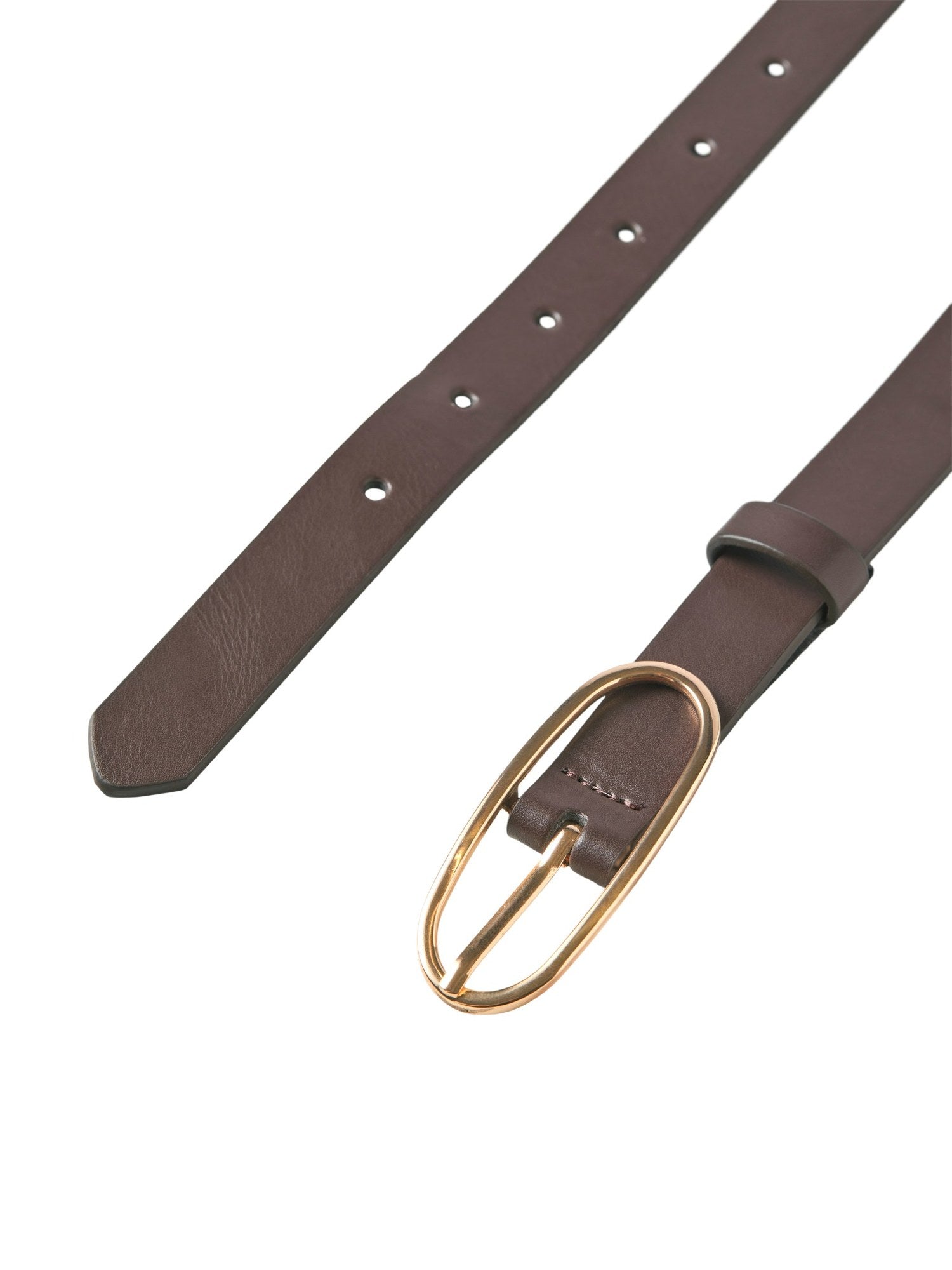 JXJESSICA LEATHER BELT ACC NOOS - BROWN