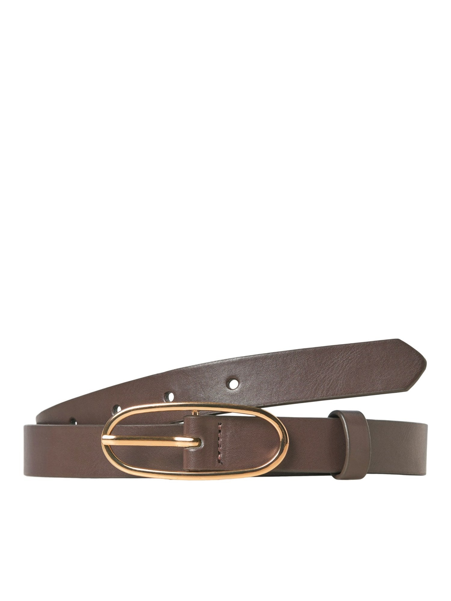 JXJESSICA LEATHER BELT ACC NOOS - BROWN