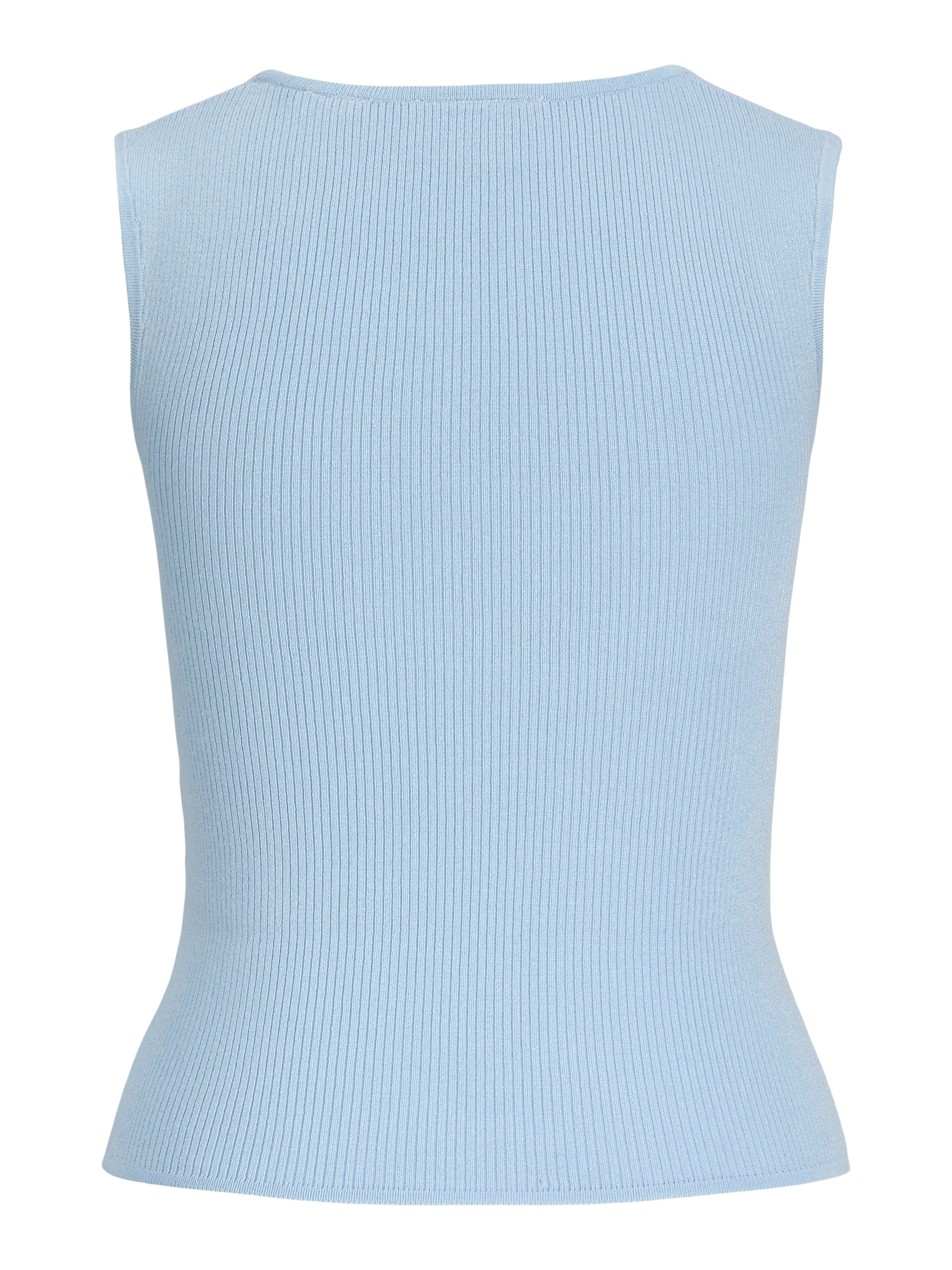 JXPOSIE SQUARE NECK TOP KNIT - SKYWAY