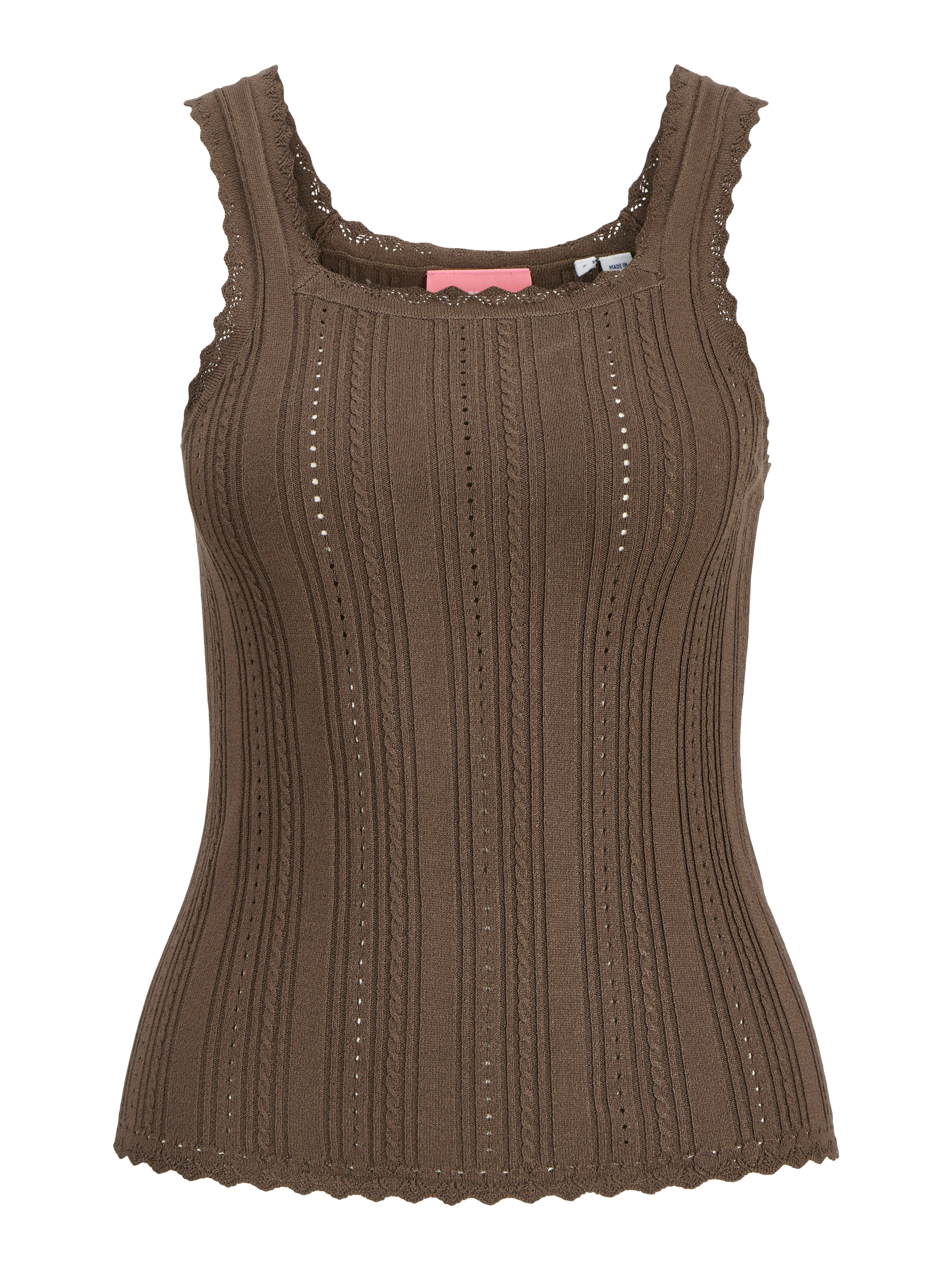 JXGIANNA TOP KNIT - CHOCOLATE MARTINI
