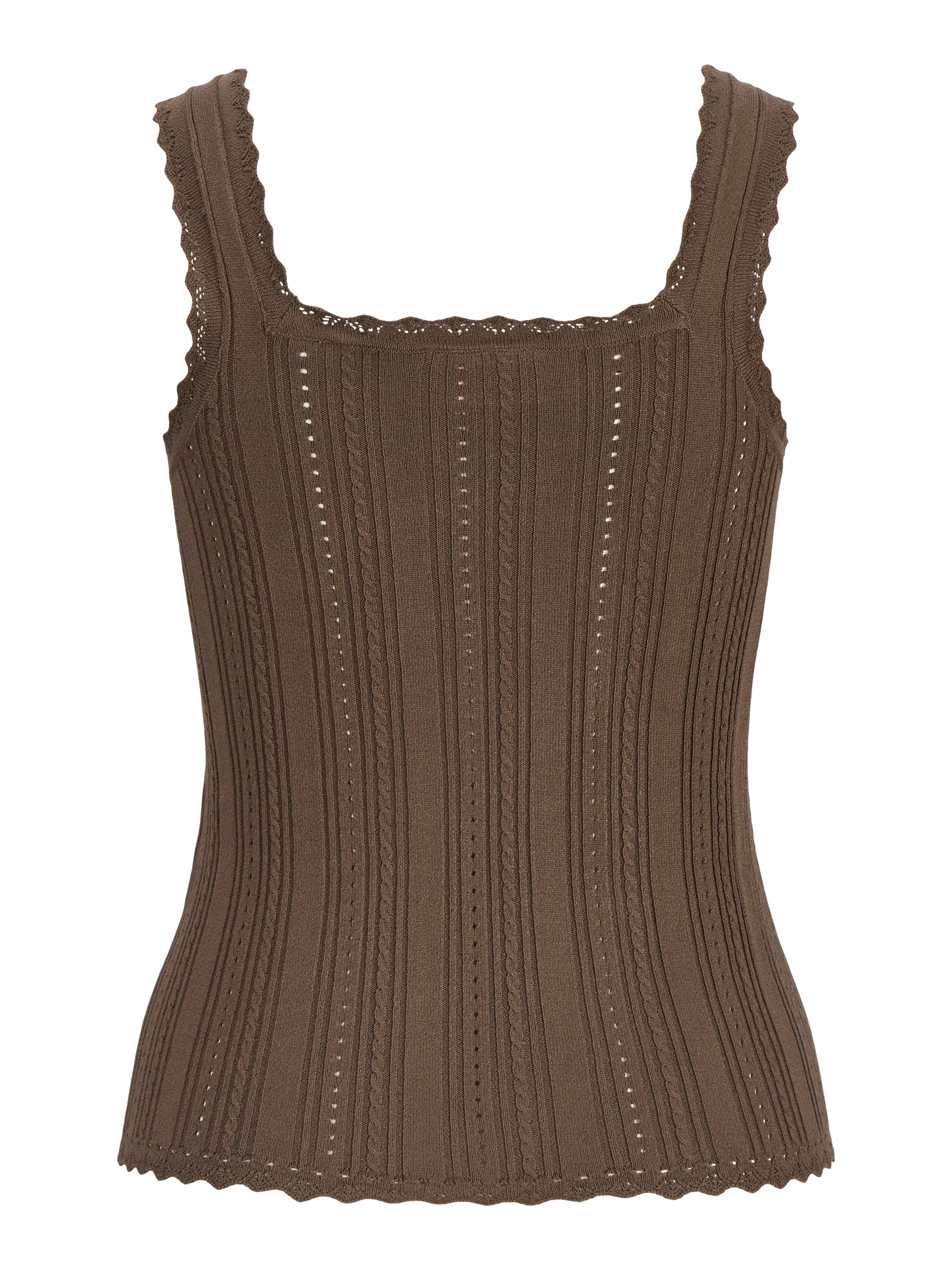 JXGIANNA TOP KNIT - CHOCOLATE MARTINI