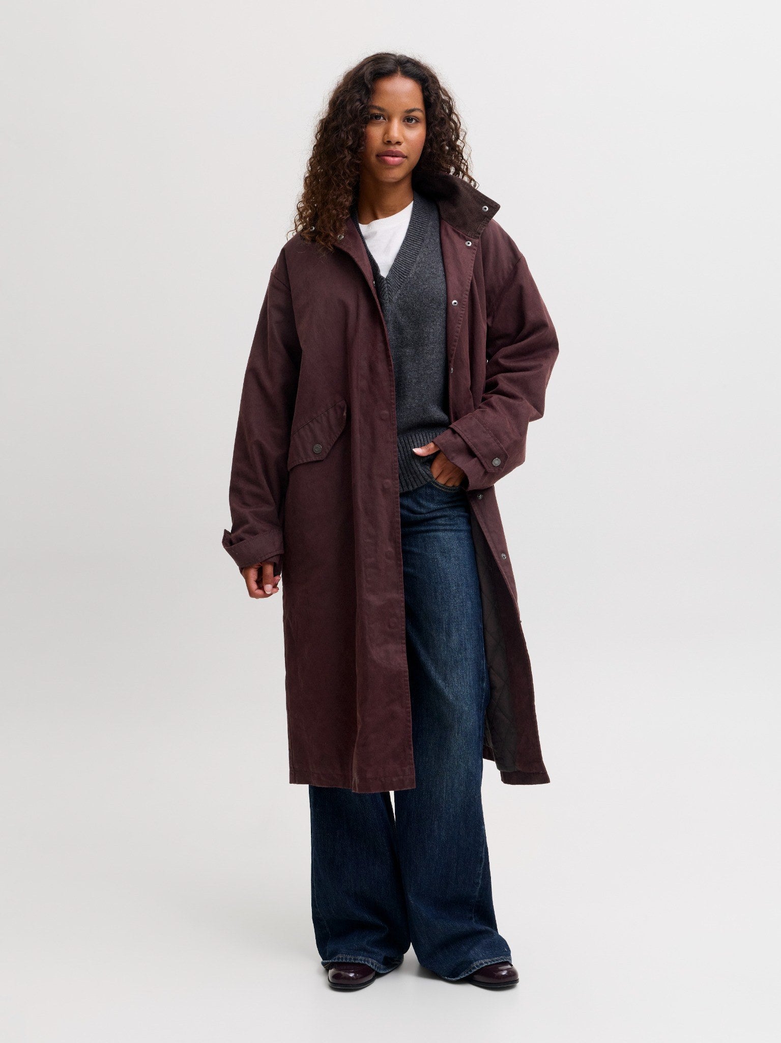 JXADA COAT - BURGUNDY FUDGE