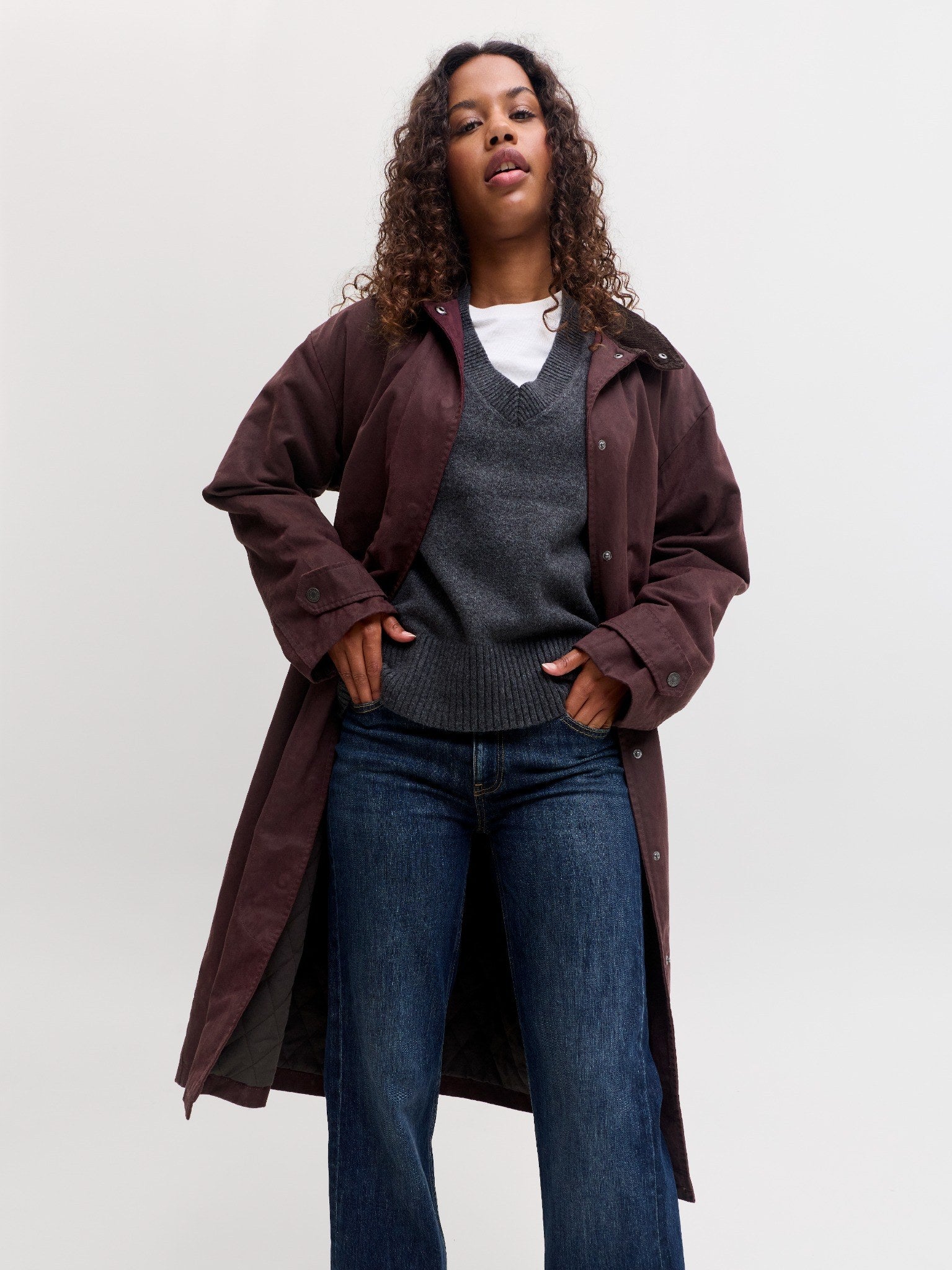 JXADA COAT - BURGUNDY FUDGE