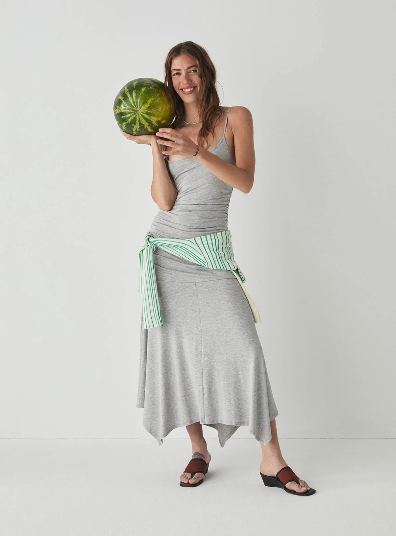 Luma midi dress - Grey