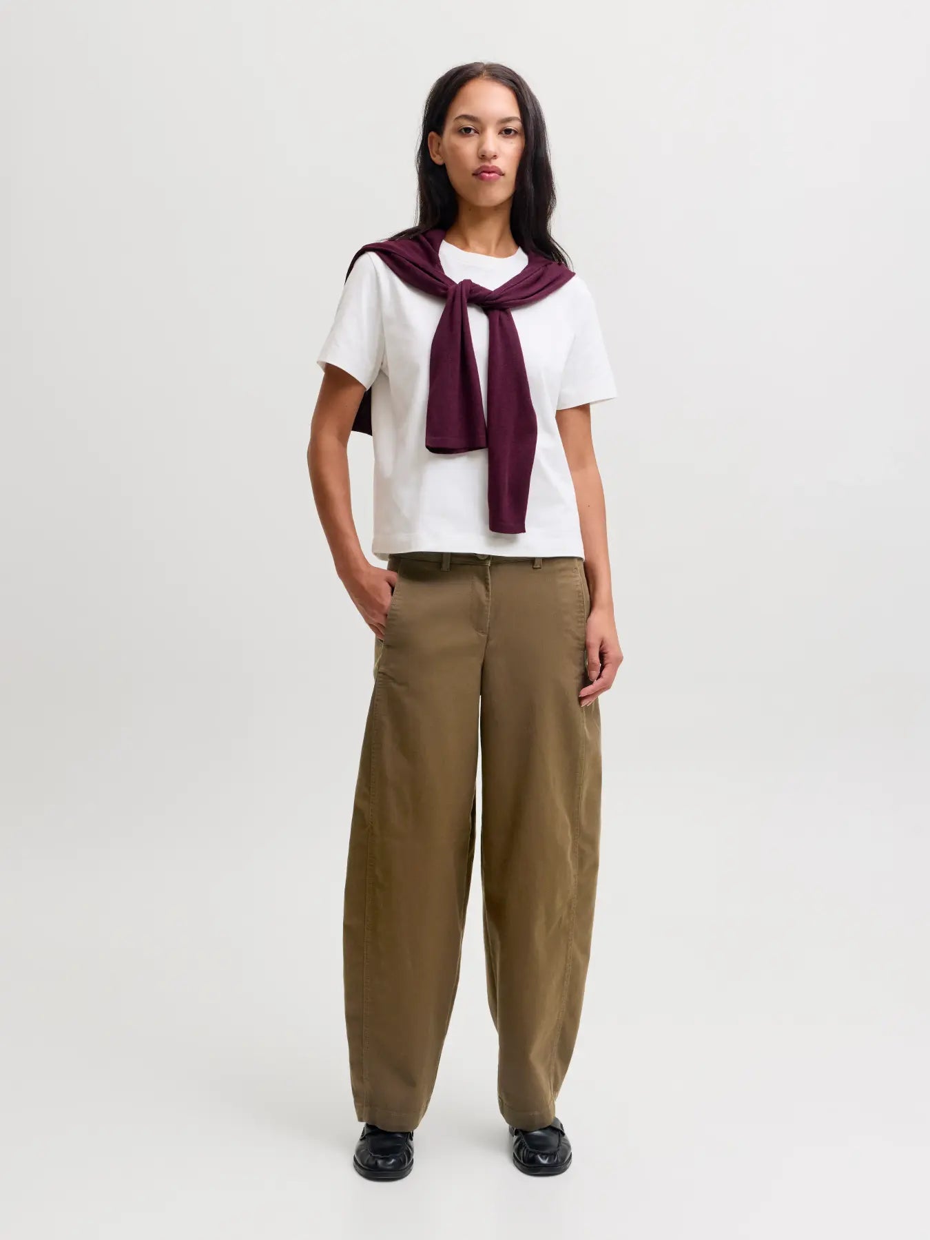 JXHAZEL KIRA BARREL MW PANTS - BEECH