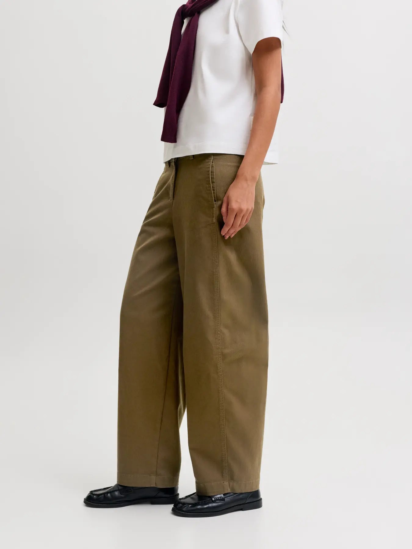 JXHAZEL KIRA BARREL MW PANTS - BEECH