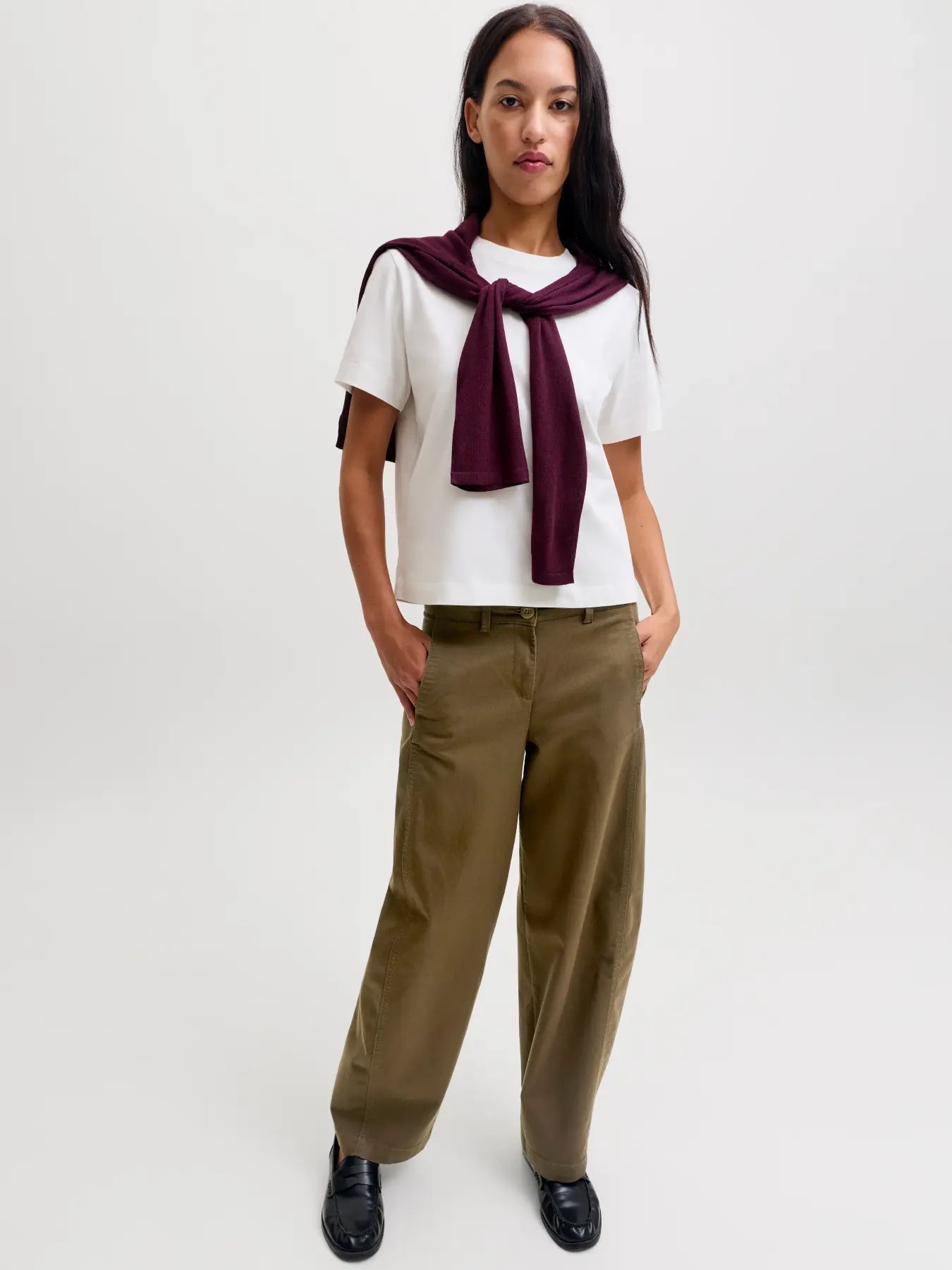 JXHAZEL KIRA BARREL MW PANTS - BEECH