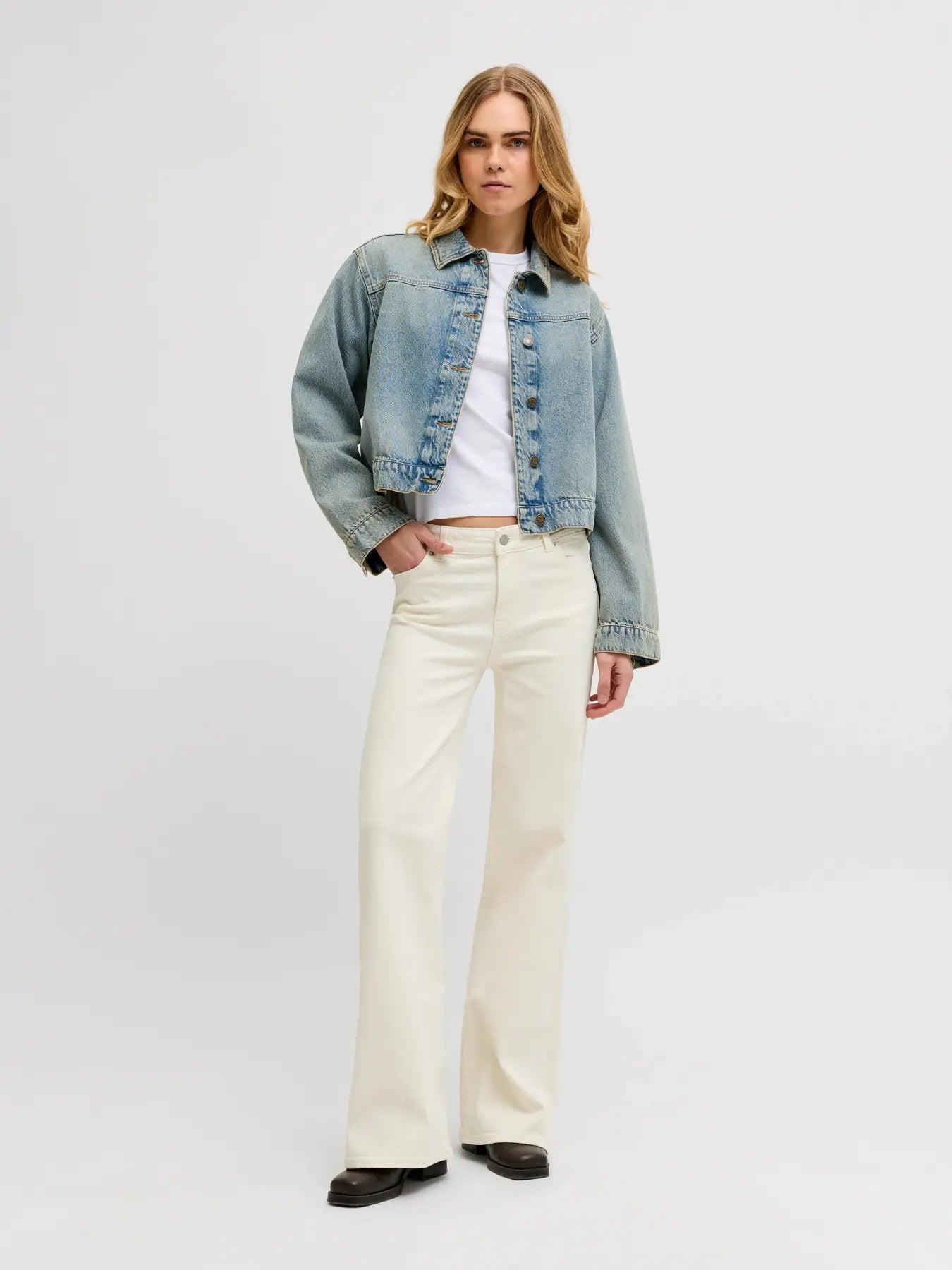 JXROME FLARED C171 JEANS - WHITE DENIM