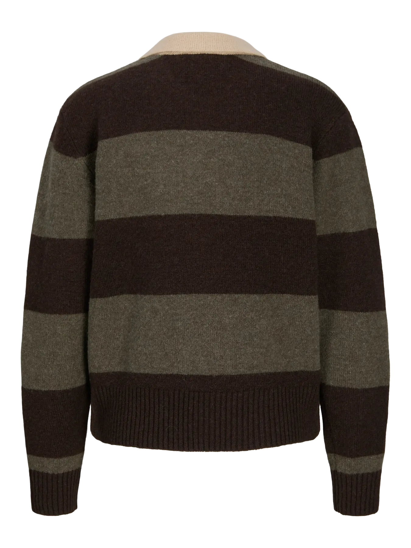JXRUBY POLO NECK KNIT - SEAL BROWN