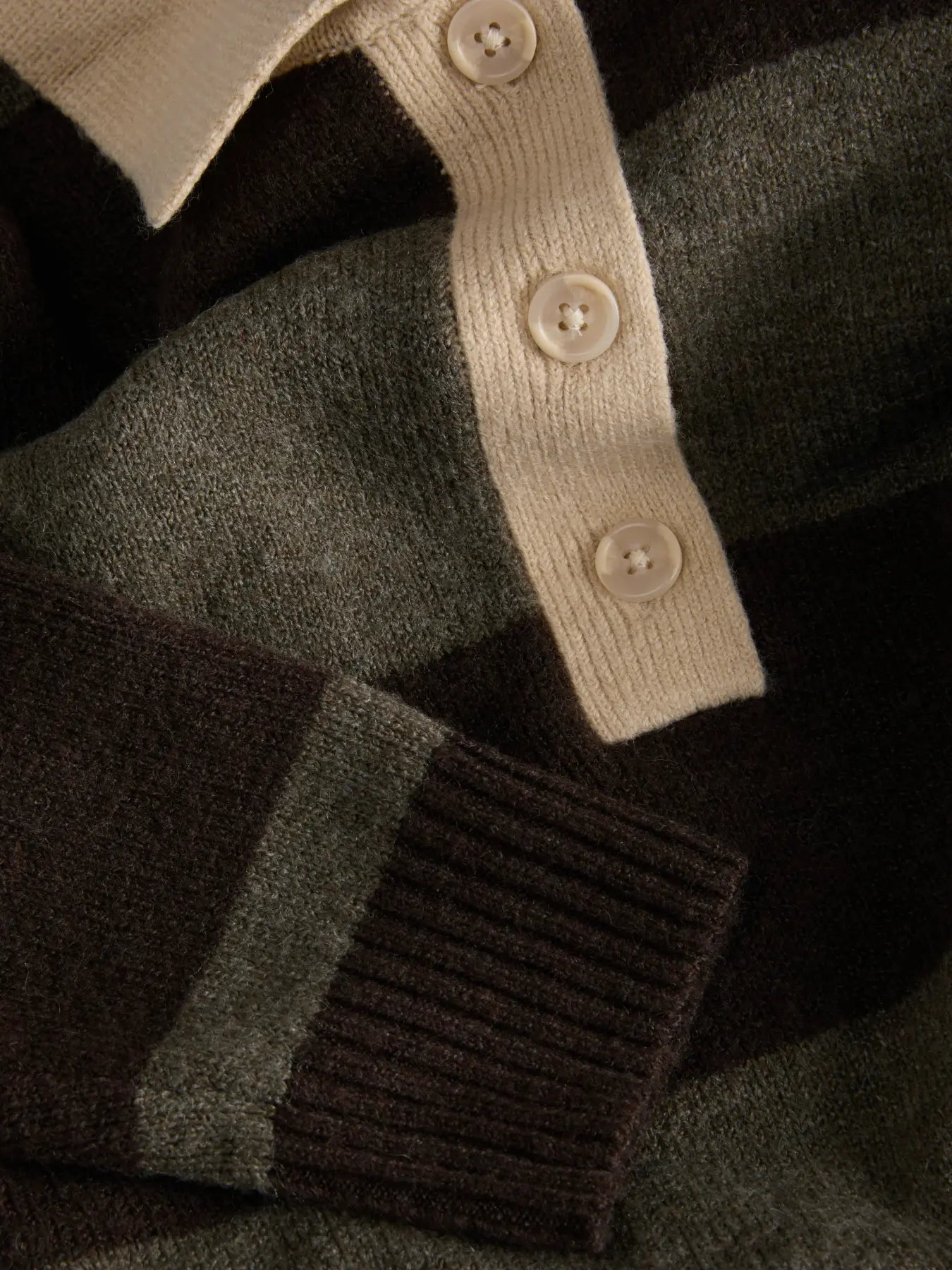 JXRUBY POLO NECK KNIT - SEAL BROWN