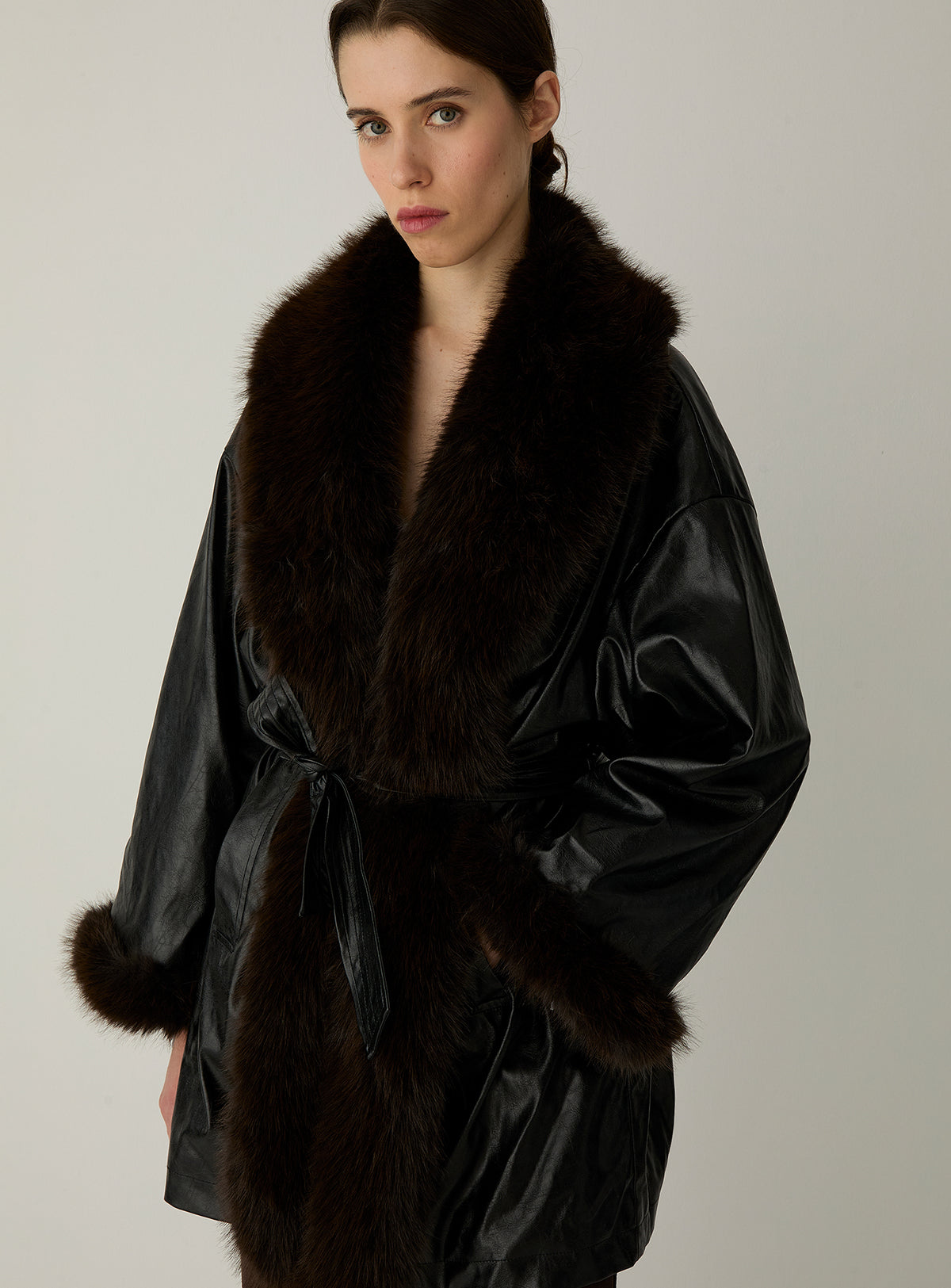 ORIANE BLACK SHORT COAT